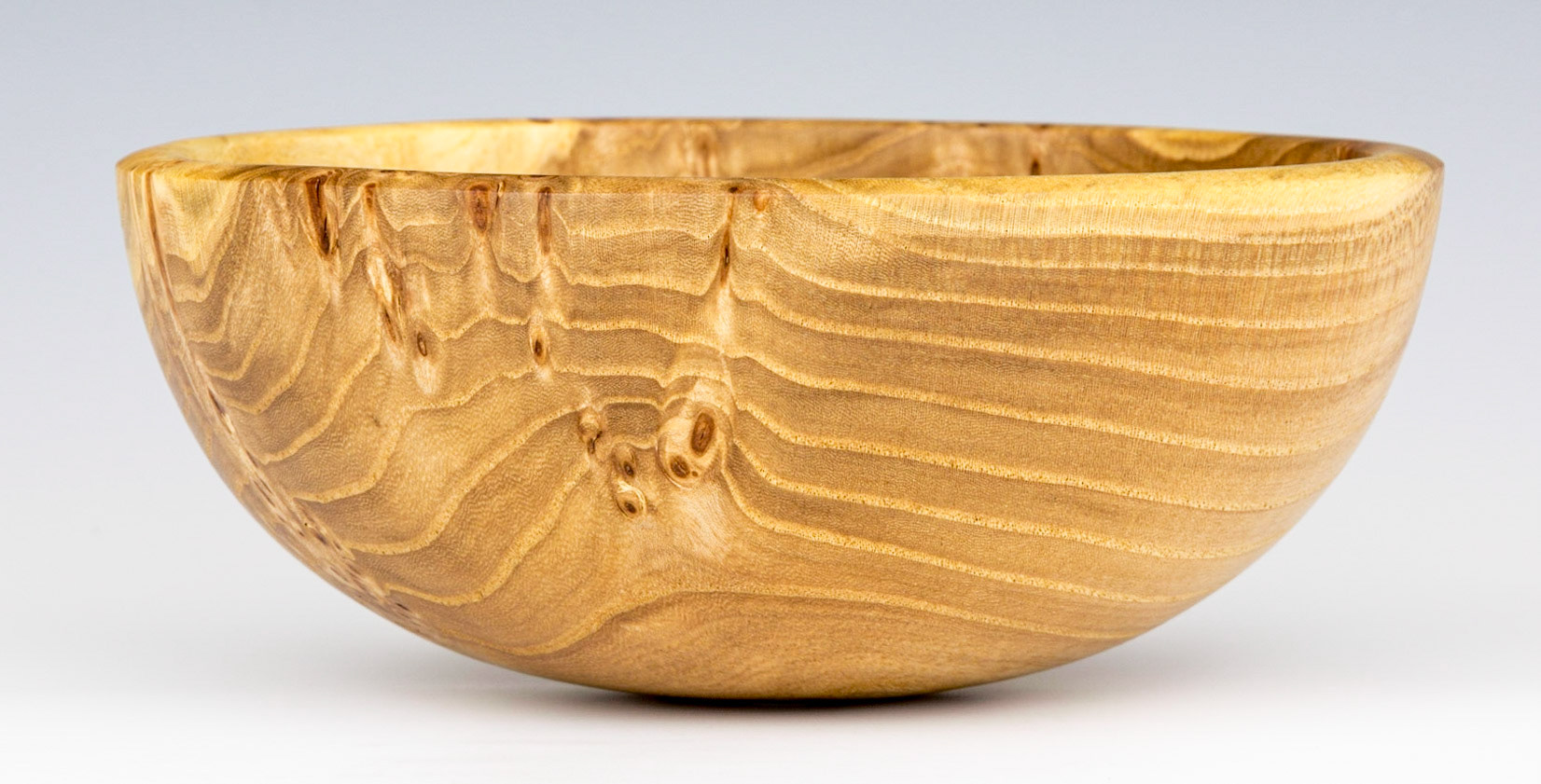 Elm Round Bottom Bowl - Diameter: 6 1/2 inches, Height: 2 3/4 inches (C25)