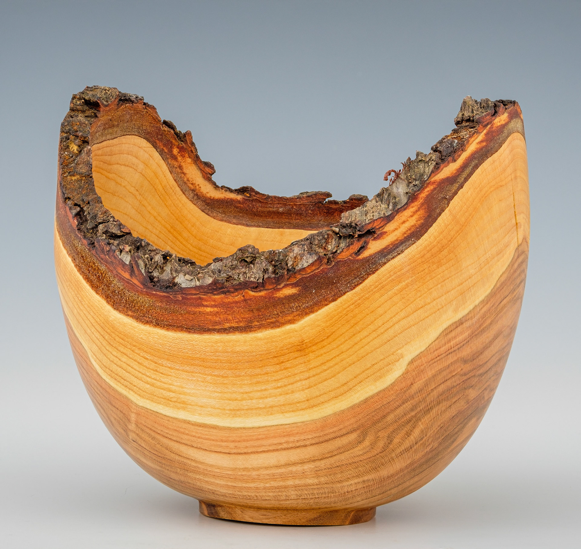 Cherry Natural Edge Bowl - Diameter: 6 3/4 inches, Height: 5 3/4 inches (J1)