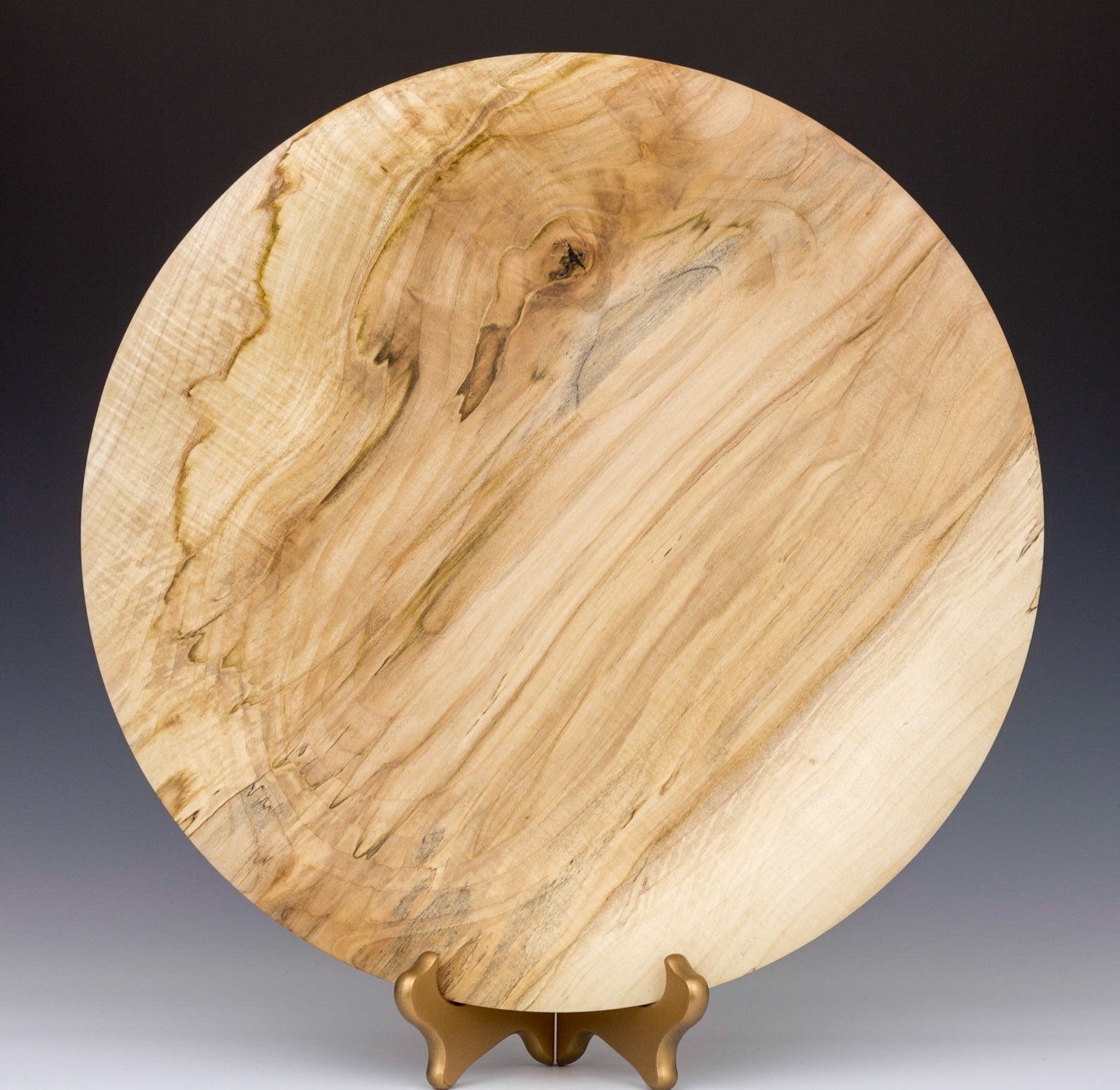 Maple Platter - Diameter: 14 1/4 inches, Height: 1 1/4 inches (L2)