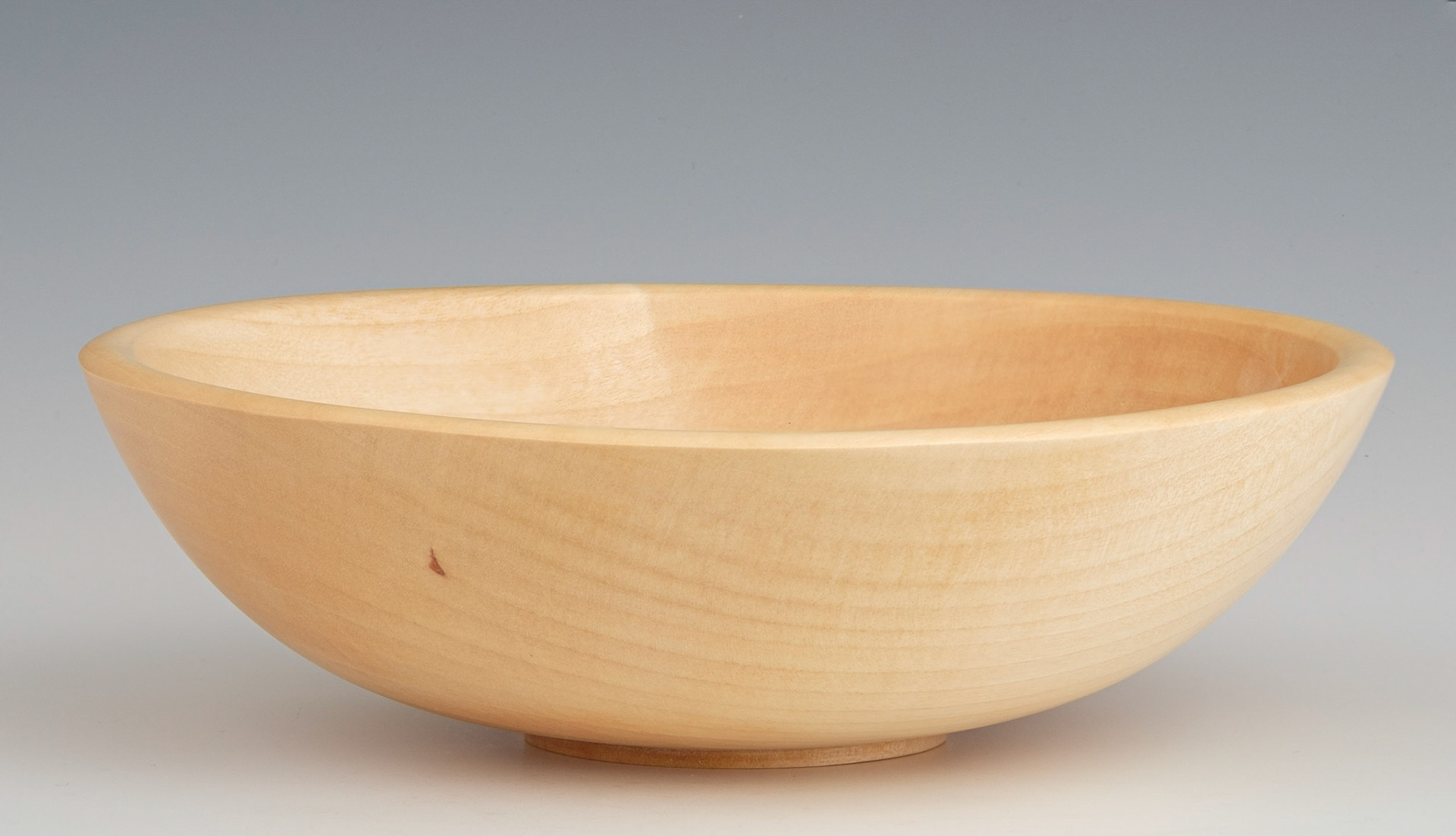 Birch Bowl - Diameter: 9 1/2 inches, Height: 2 3/4 inches (J72)