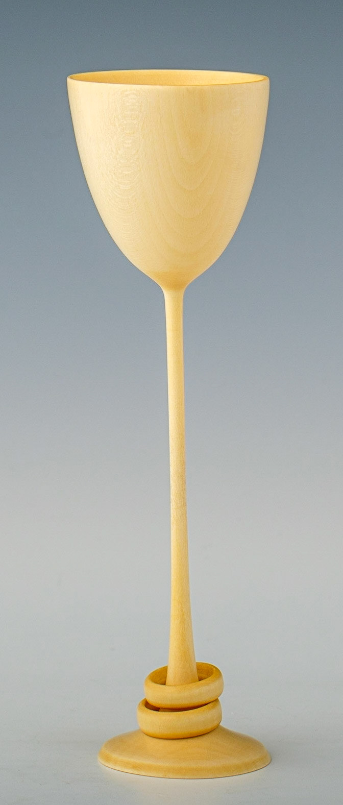 Holly Captive Ring Goblet - Diameter: 1 7/8 inches, Height: 6 1/8 inch (G108)