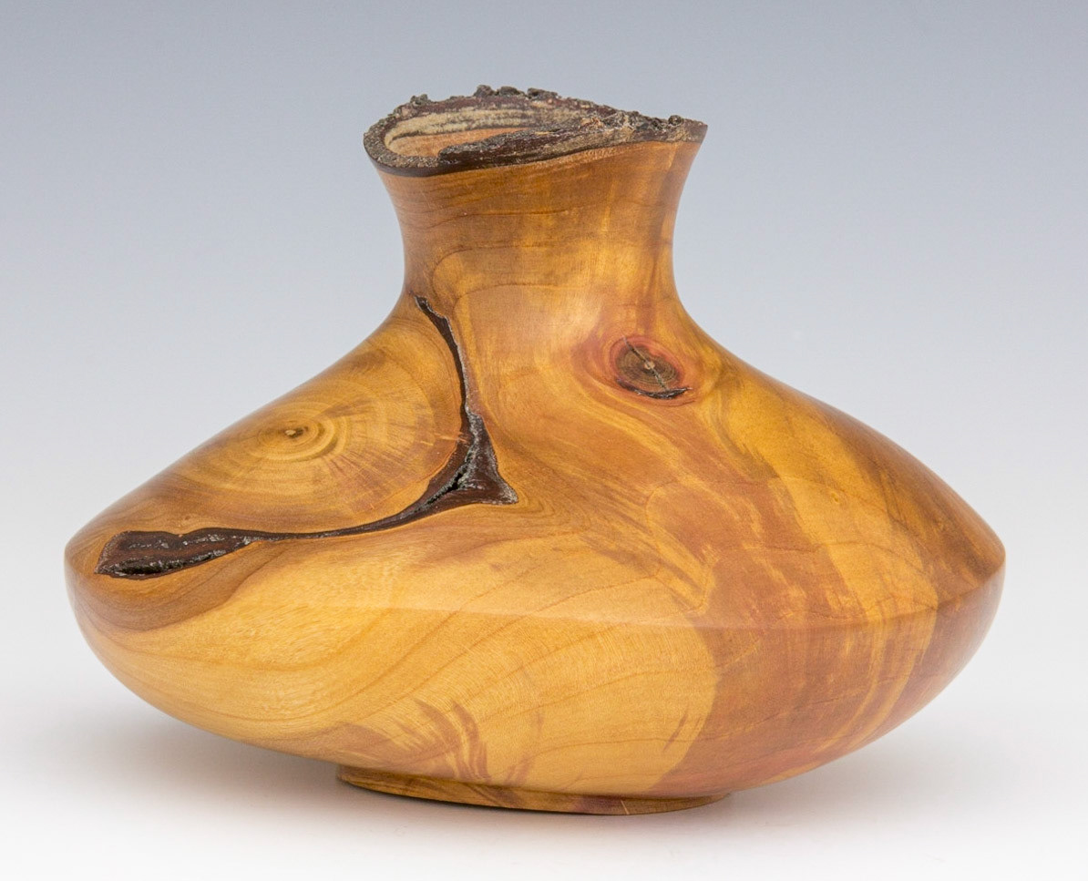 Plum Hollow Form - Diameter: 6 inches, Height: 4 inches (F148)
