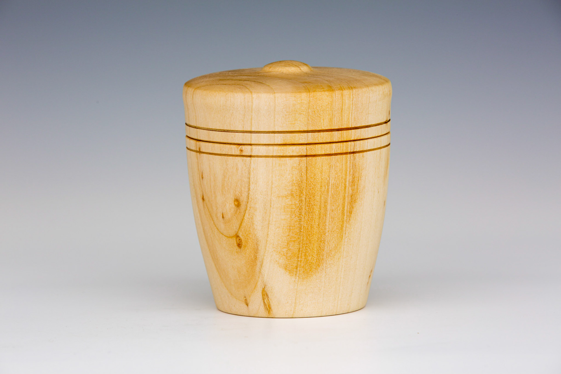 Pussy Willow Lidded Box - Diameter: 3 inches, Height: 23 3/4 inches (B32)