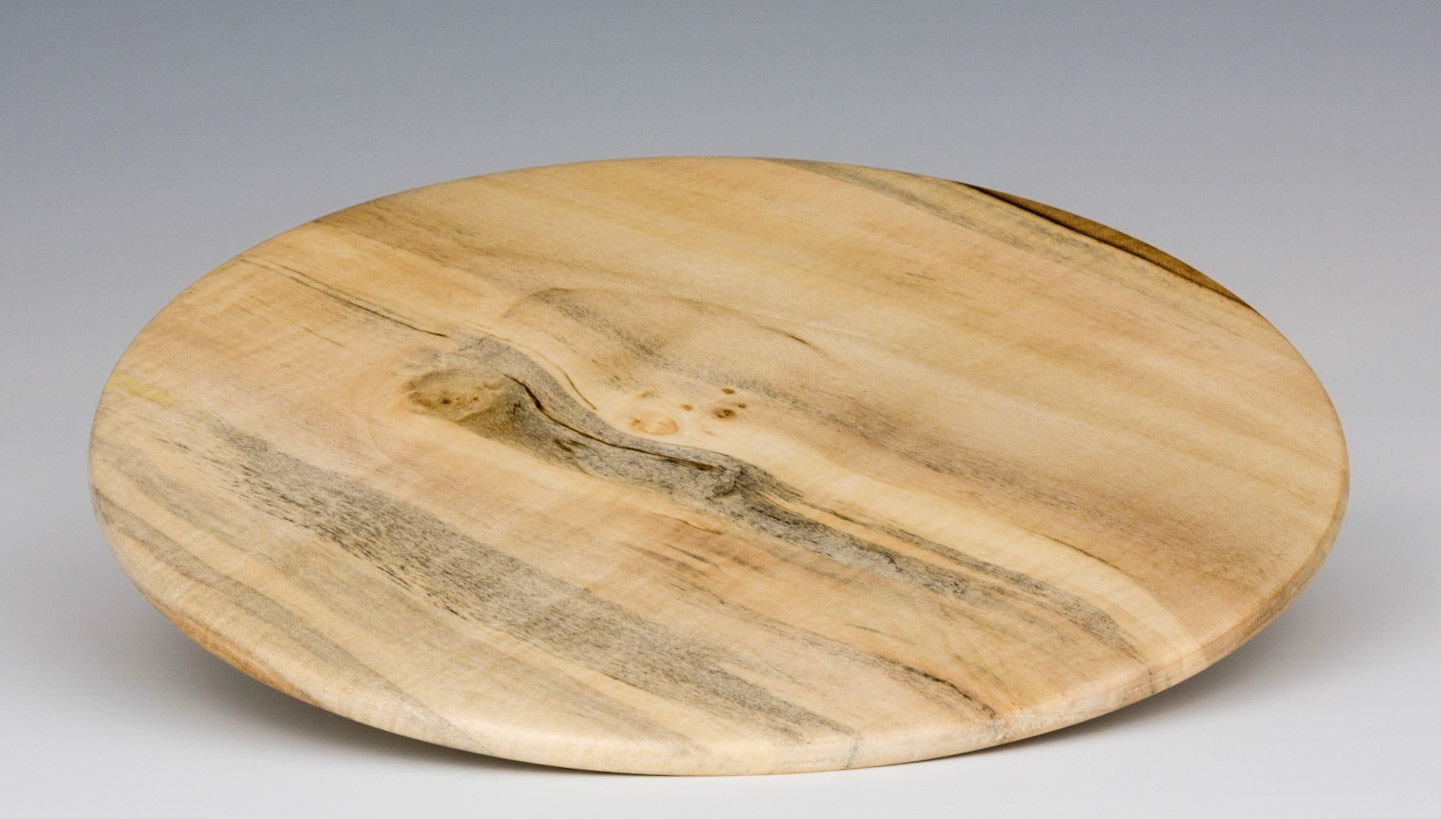 Maple Platter - Diameter: 6 inches, Height: 1/4 inch (H15)
