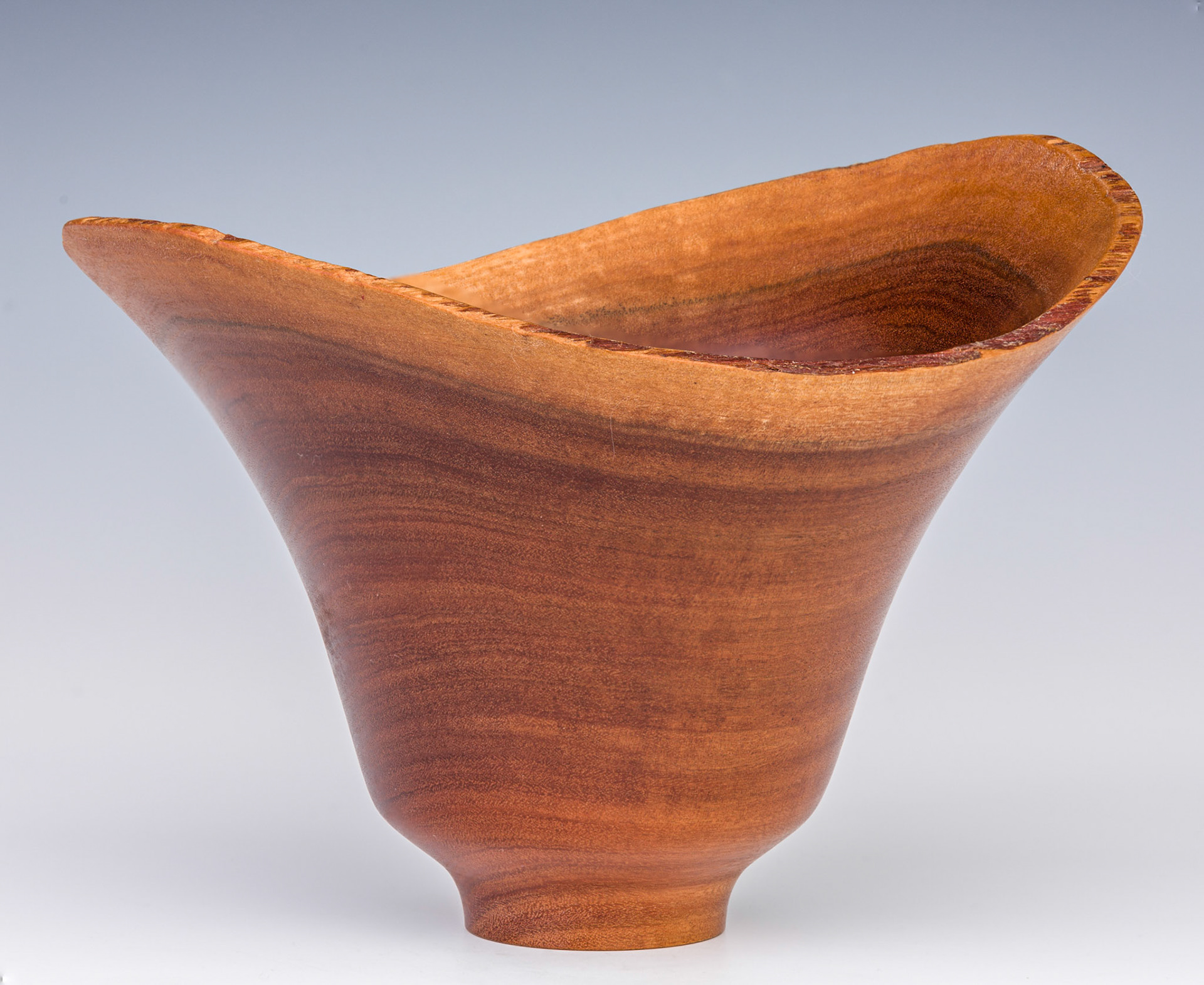 Iron Bark Eucalyptus Natural Edge Vessel - Diameter: 8 1/8 inches, Height: 5 1/4 inches  (A97)