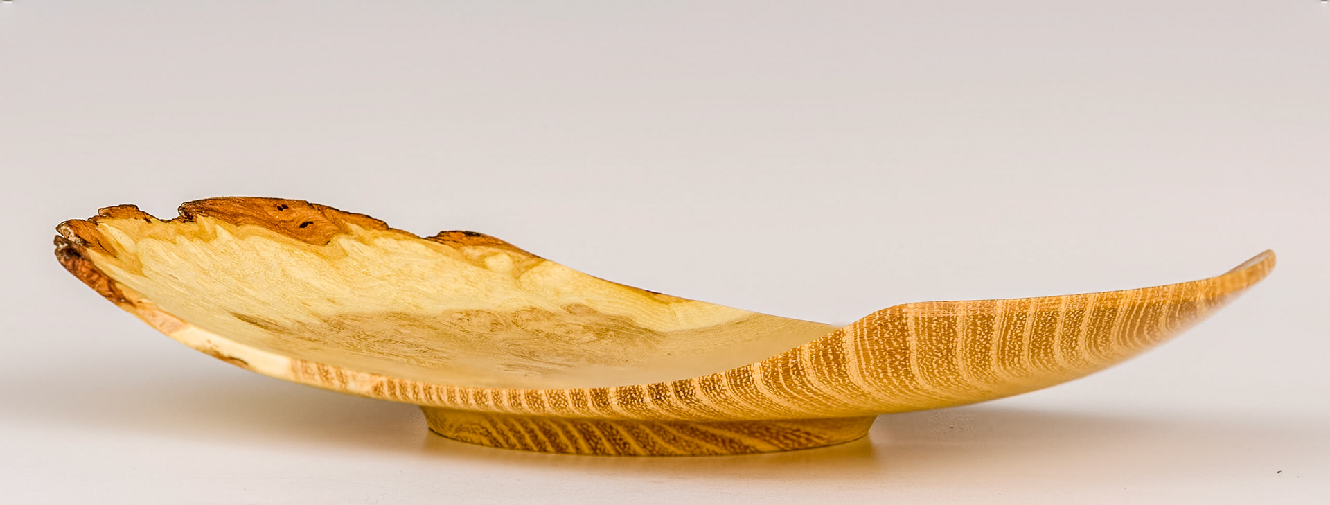 Black Locust Platter - Length: 6 1/2 inches, Width: 4 inches, Height: 1 inch (K65)