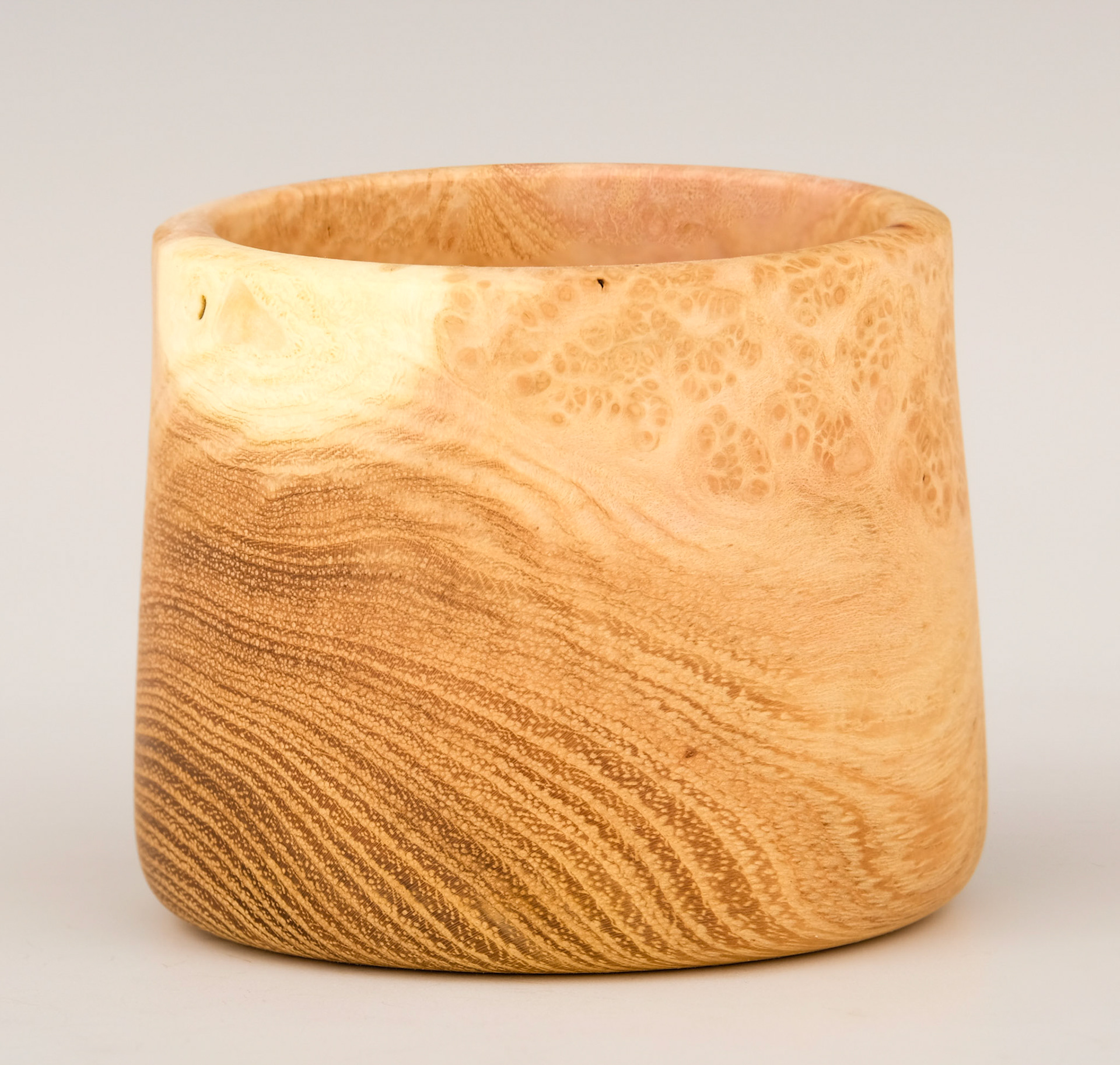 Black Locust Container - Diameter: 2 1/2 inches,  Height: 2 1/8 inches (B94)