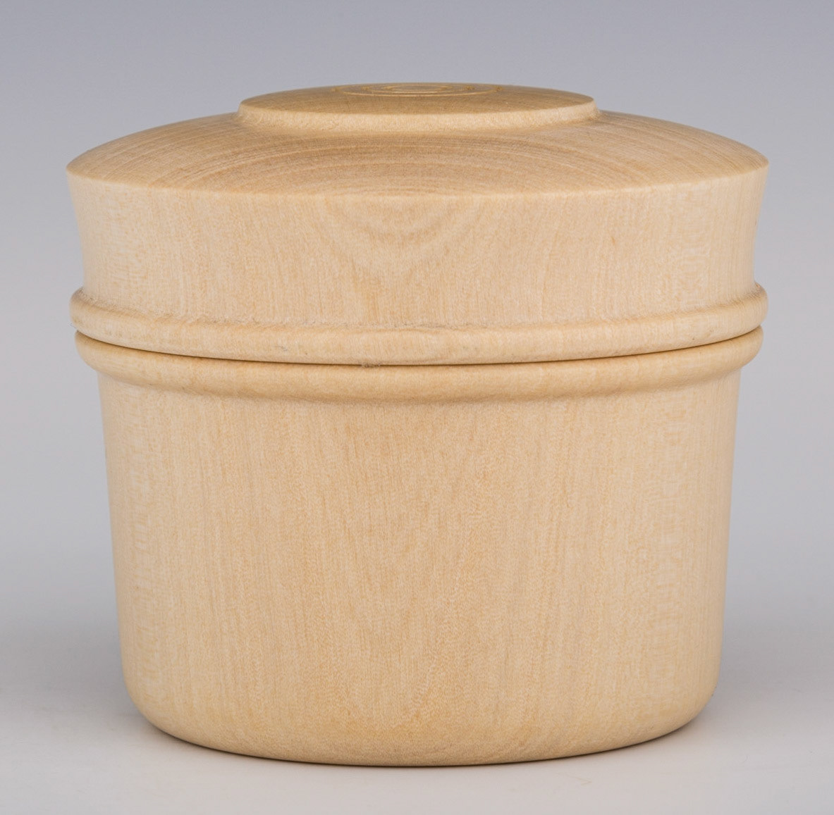 Madrone Lidded Box - Diameter: 2 7/8 inches, Height: 2 5/8 inches (C104)