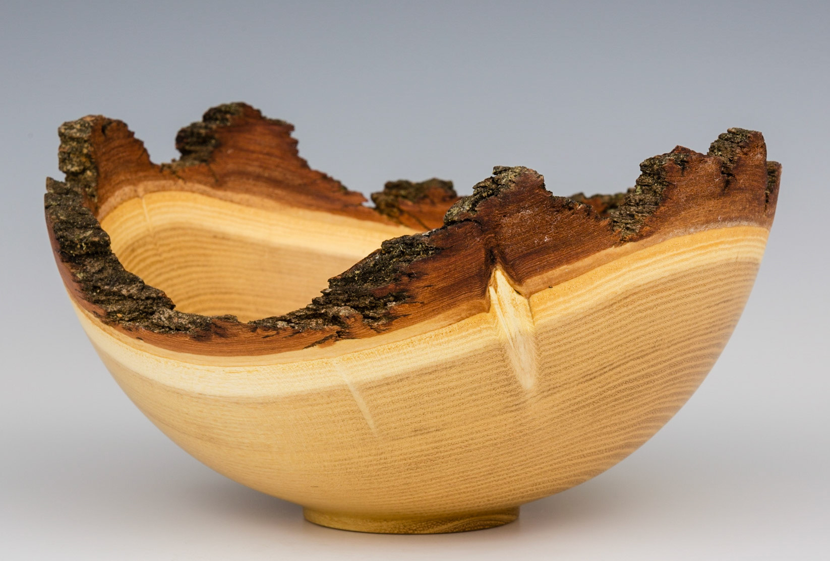 Black Locust Natural Edge Bowl - Diameter: 7 7/8 inches, Height: 4 1/4 inches (K9)