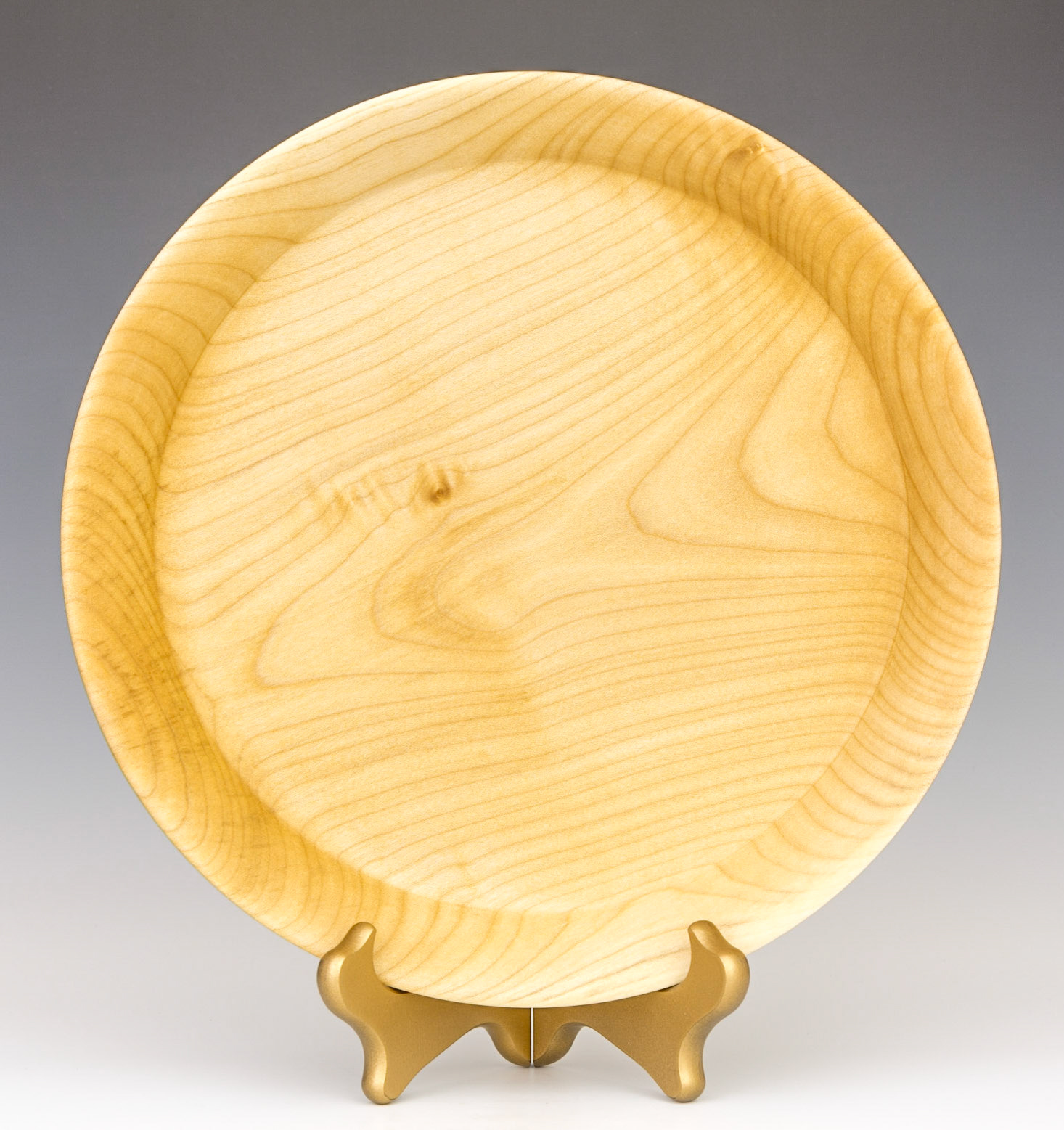 Maple Platter - Diameter: 10 7/16 inches, Height: 1 5/16 inches (D31)