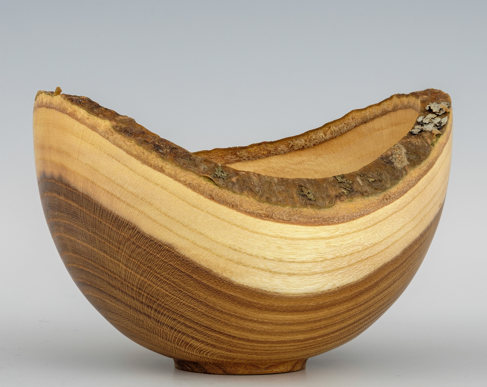 Laburnum Natural Edge Bowl - Diameter:  4 1/8 inches, Height:  2 3/4 inches (B104)