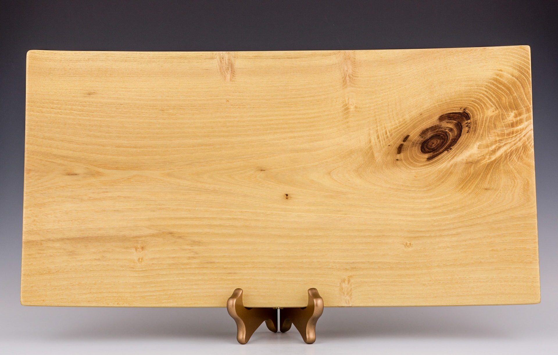 Black Locust Platter - Length: 18 3/4 inches, Width: 9 5/8 inches, Height: 1 3/8 inches (K60)