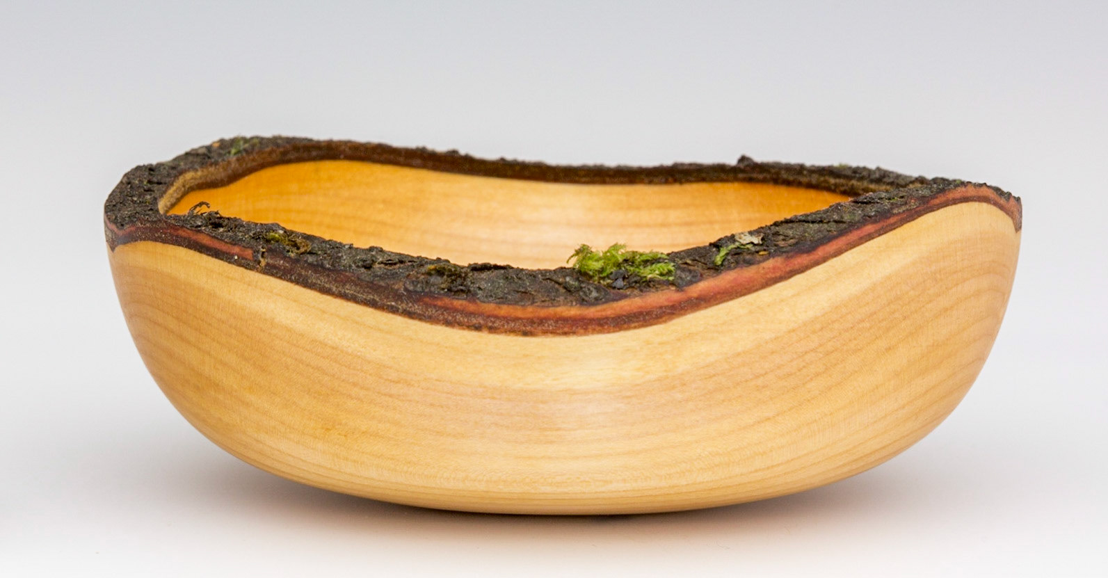 Plum Natural Edge Round Bottom Bowl - Diameter: 5 inches, Height: 1 3/4 inches (F132)