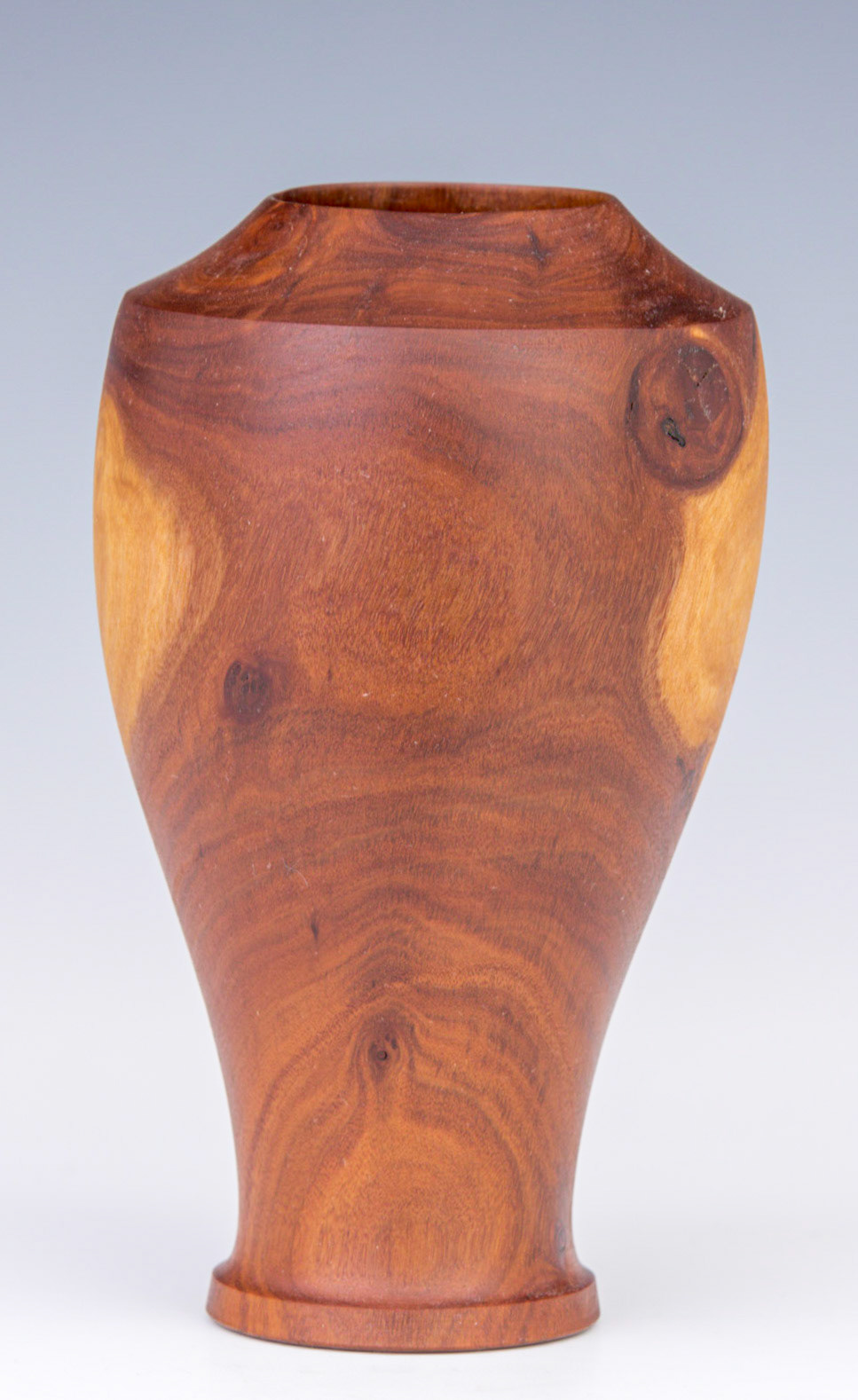 Iron Bark Eucalyptus Natural Edge Hollow Form - Diameter: 3 1/4 inches, Height: 5 5/8 inches (A95)