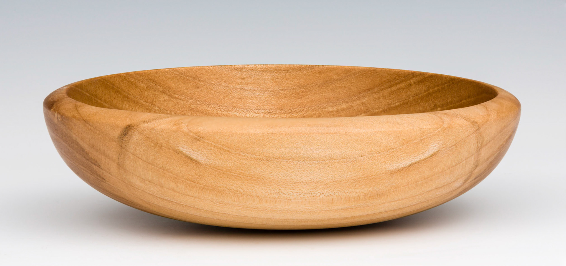 Maple Round Bottom Bowl - Diameter: 6 3/8 inches, Height: 1 3/4 inches (D16)