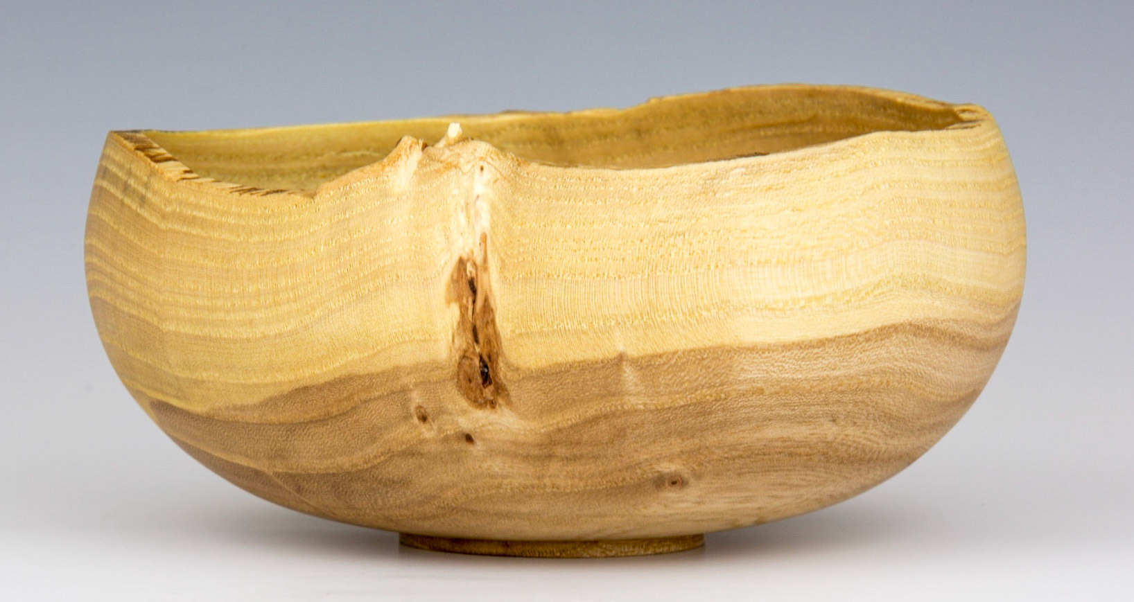 Elm NBatural Edge Bowl - Diameter: 5 3/4 inches, Height: 2 5/8 inches (C32)