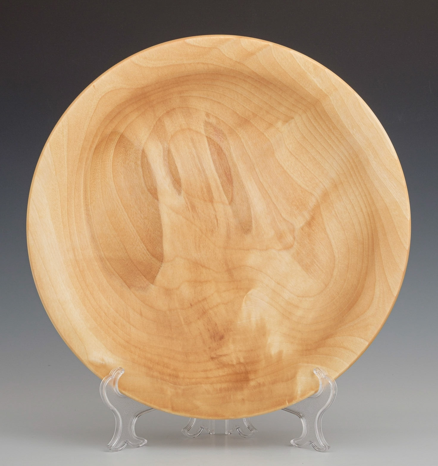 Birch Bowl - Diameter: 12 3/4 inches, Height: 2 3/8 inches (J63)
