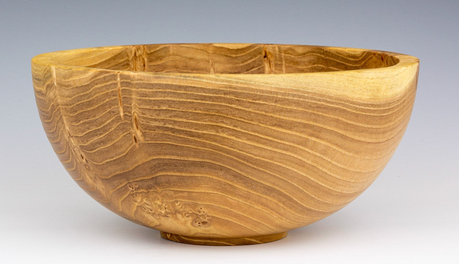 Elm Bowl - Diameter: 10 1/4 inches, Height: 4 5/8 inches (C11)