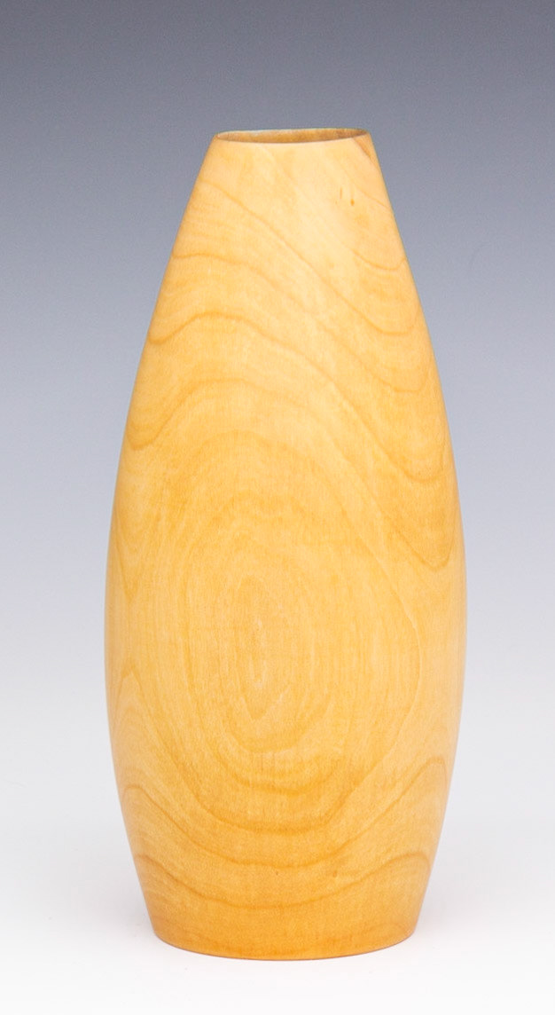 Plum Hollow Form - Diameter: 3 1/2 inches, Height: 8 inches (F77)