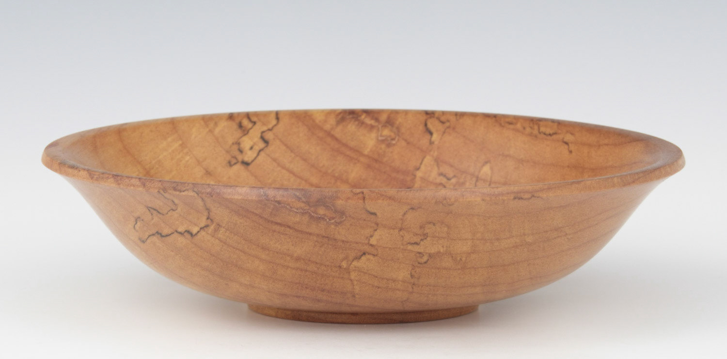Maple Bowl - Diameter: 7 3/8 inches, Height: 1 13/16 inches (G94)