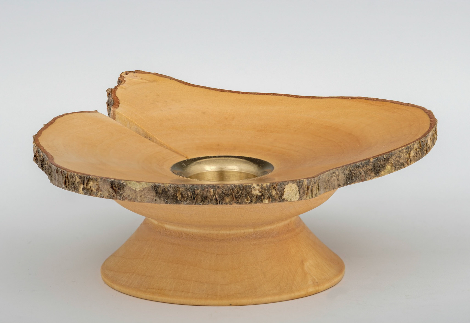 Hazel Candle Holder - Diameter: 5 1/2 Inches Inches, Height: 1 7/8 inches (D79)
