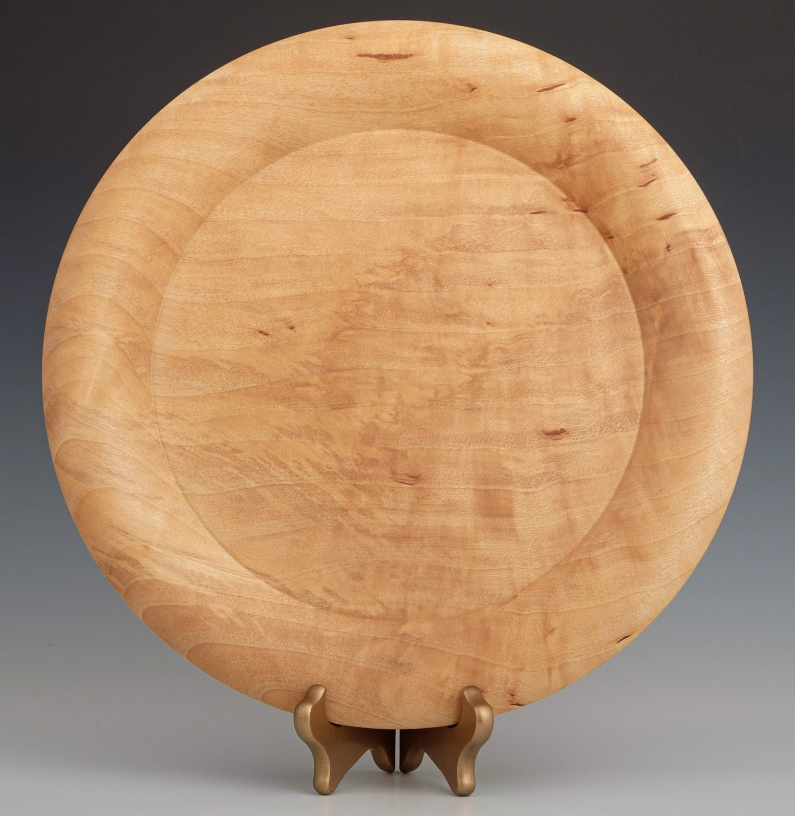 Birch Platter - Diameter: 13 1/4 inches, Height: 1 3/8 inches (J58)