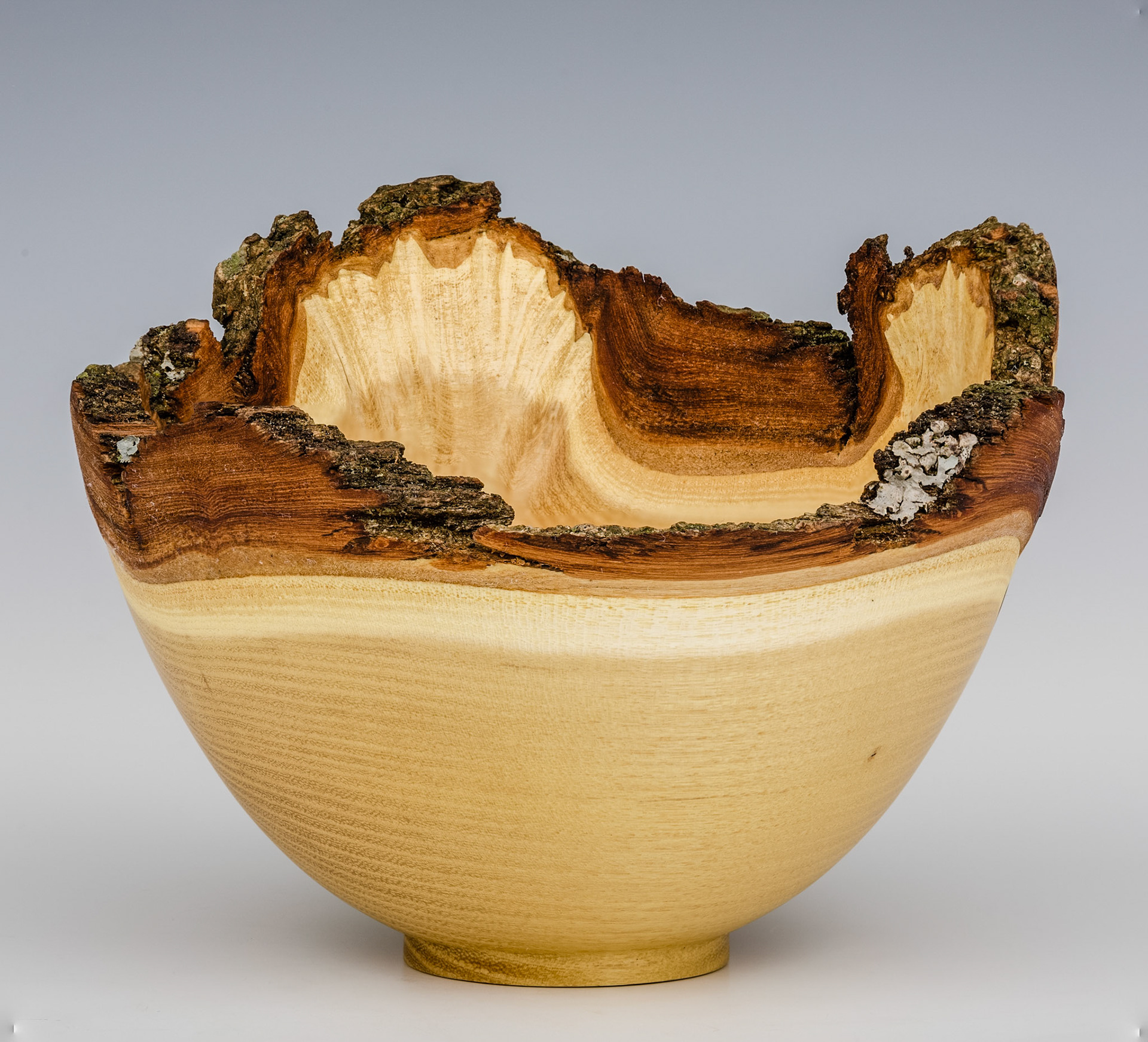 Black Locust Natural Edge Bowl - Diameter: 6 1/8 inches, Height: 4 1/2 inches (K10)
