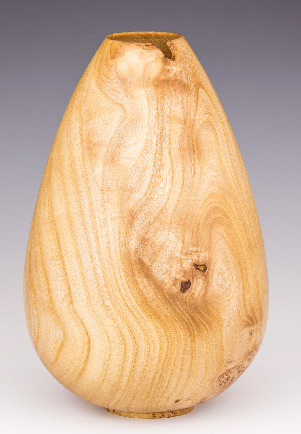 Elm Hollow Form - Diameter: 6 1/4 inches, Height: 9 3/4 inches (C49)
