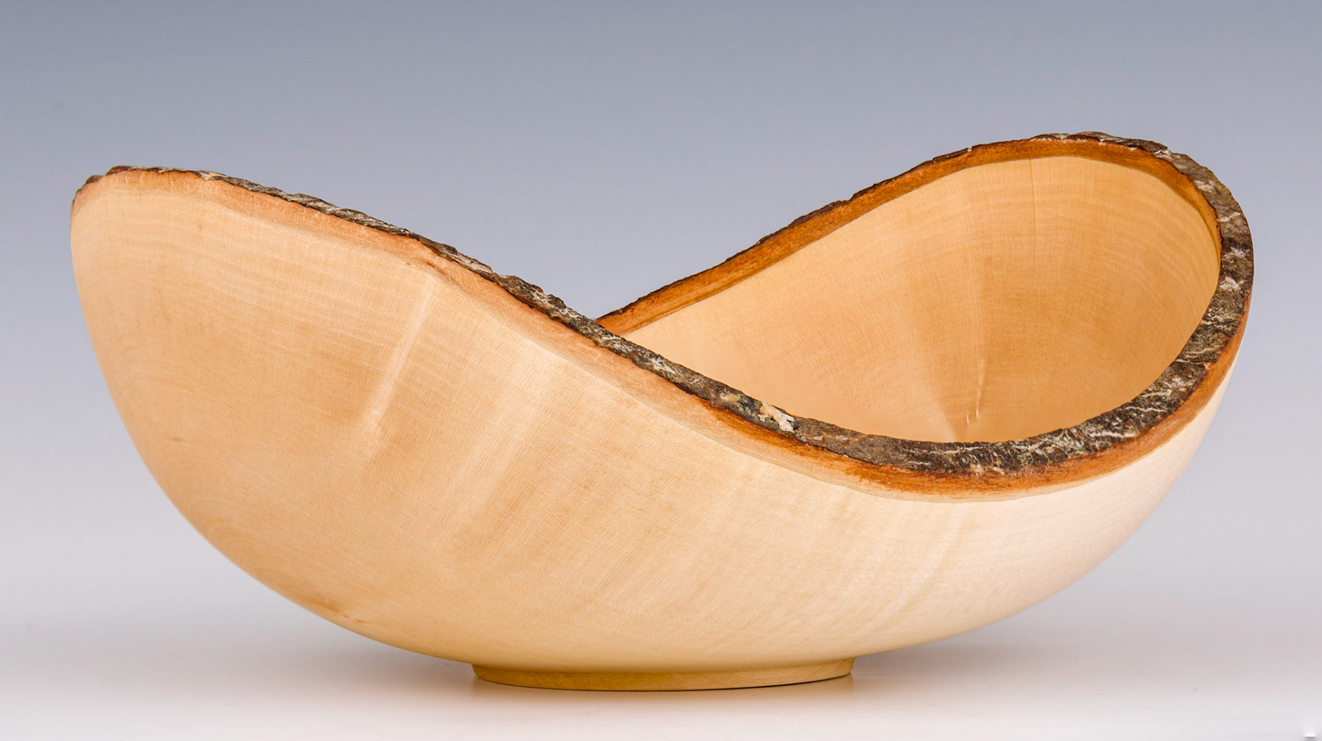 Maple Natural Edge Bowl - Diameter: 9 inches, Height: 4 inches (K62)