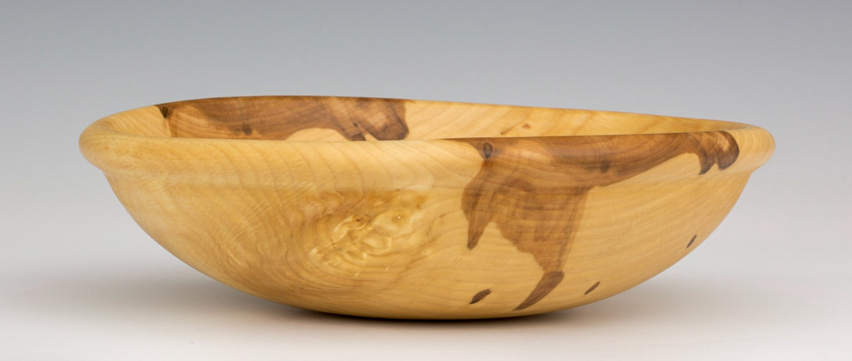Ash Round Bottom Bowl - Diameter: 7 1/8 inches, Height: 2 1/8 inches (A50)