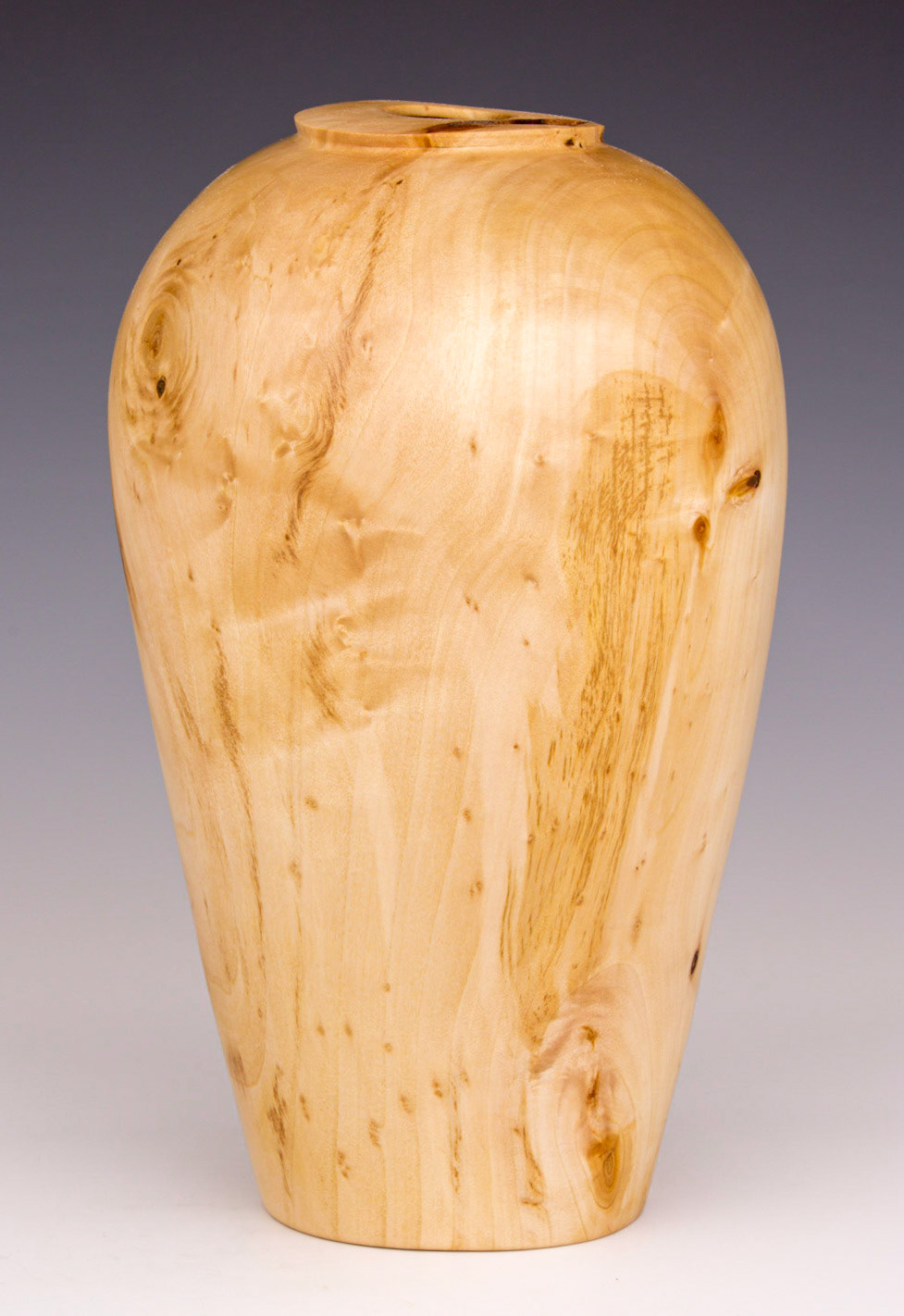 Pussy Willow Hollow Form - Diameter: 5 3/4 inches, Height: 9 5/8 inches (B28)