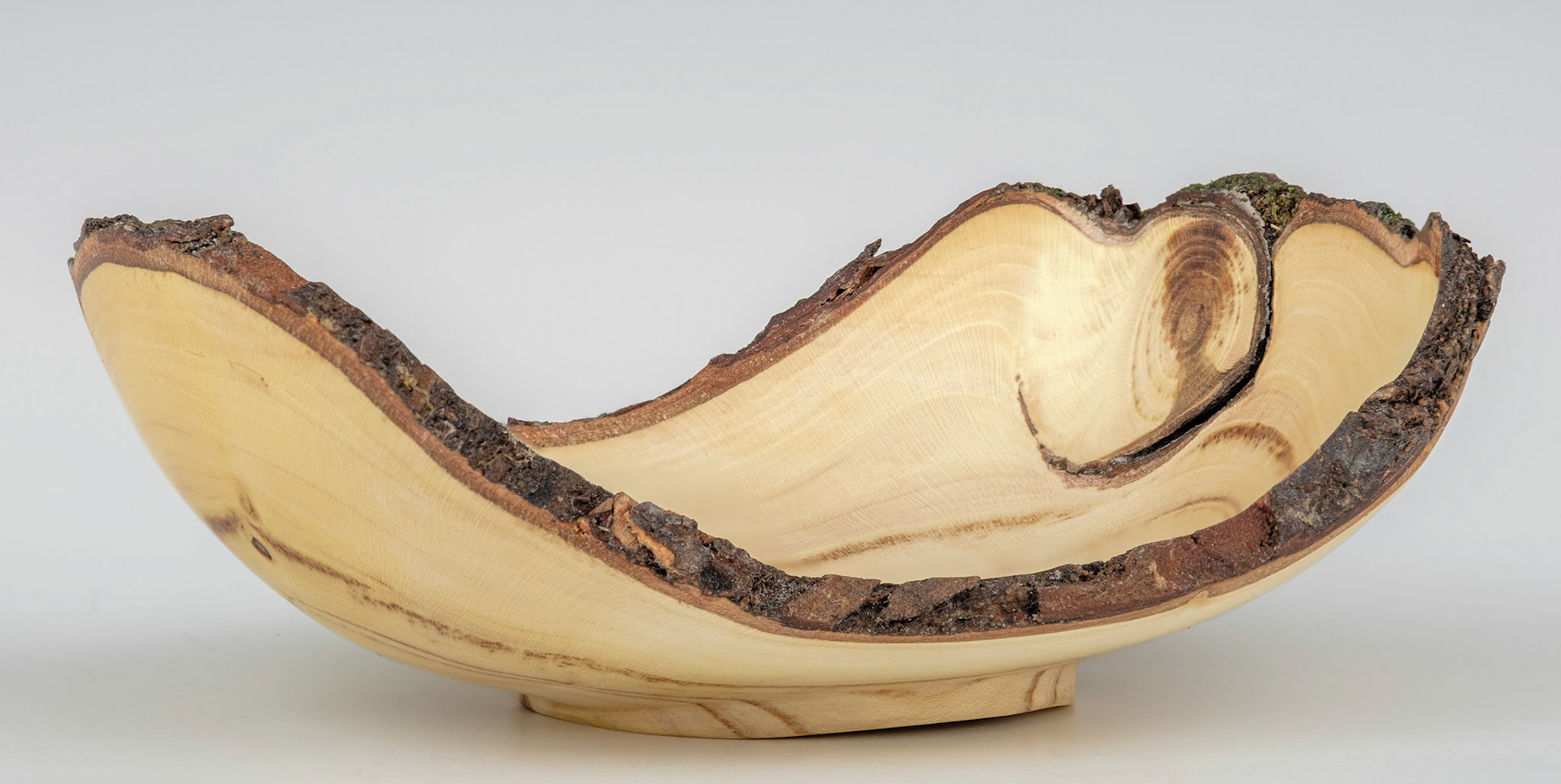 Autumn Olive Natural Edge Bowl - Diameter: 5 3/8 Inches, Height: 1 3/4 inches (D74)