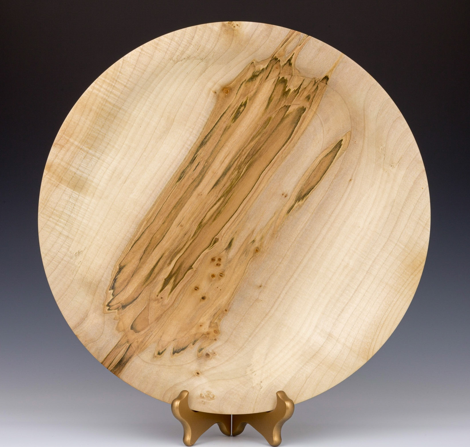 Maple Platter - Diameter: 14 1/4 inches, Height: 1 1/2 inches (L1)