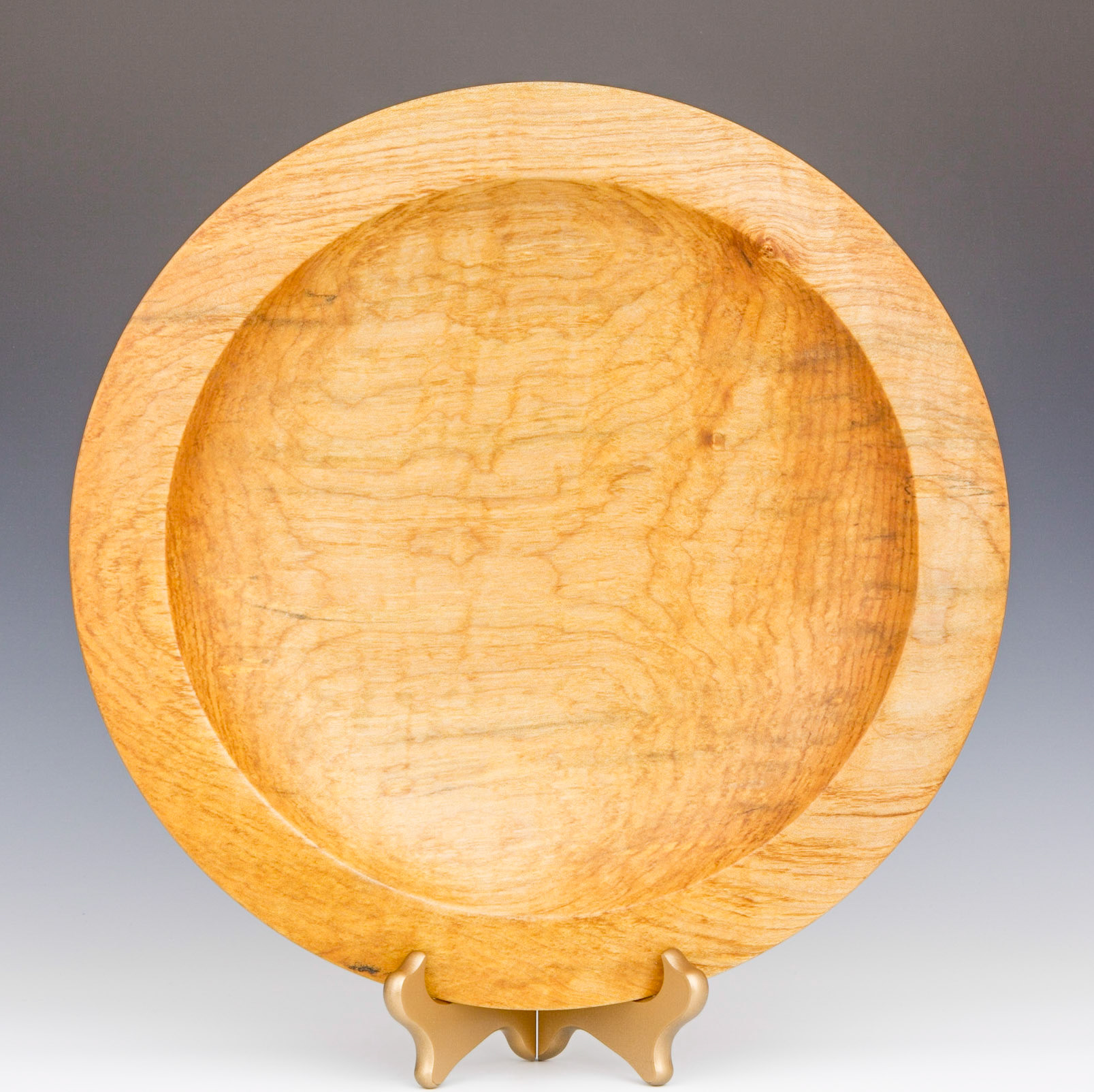 Maple Platter - Diameter: 13 5/8 inches, Height: 1 1/2 inches (F29)