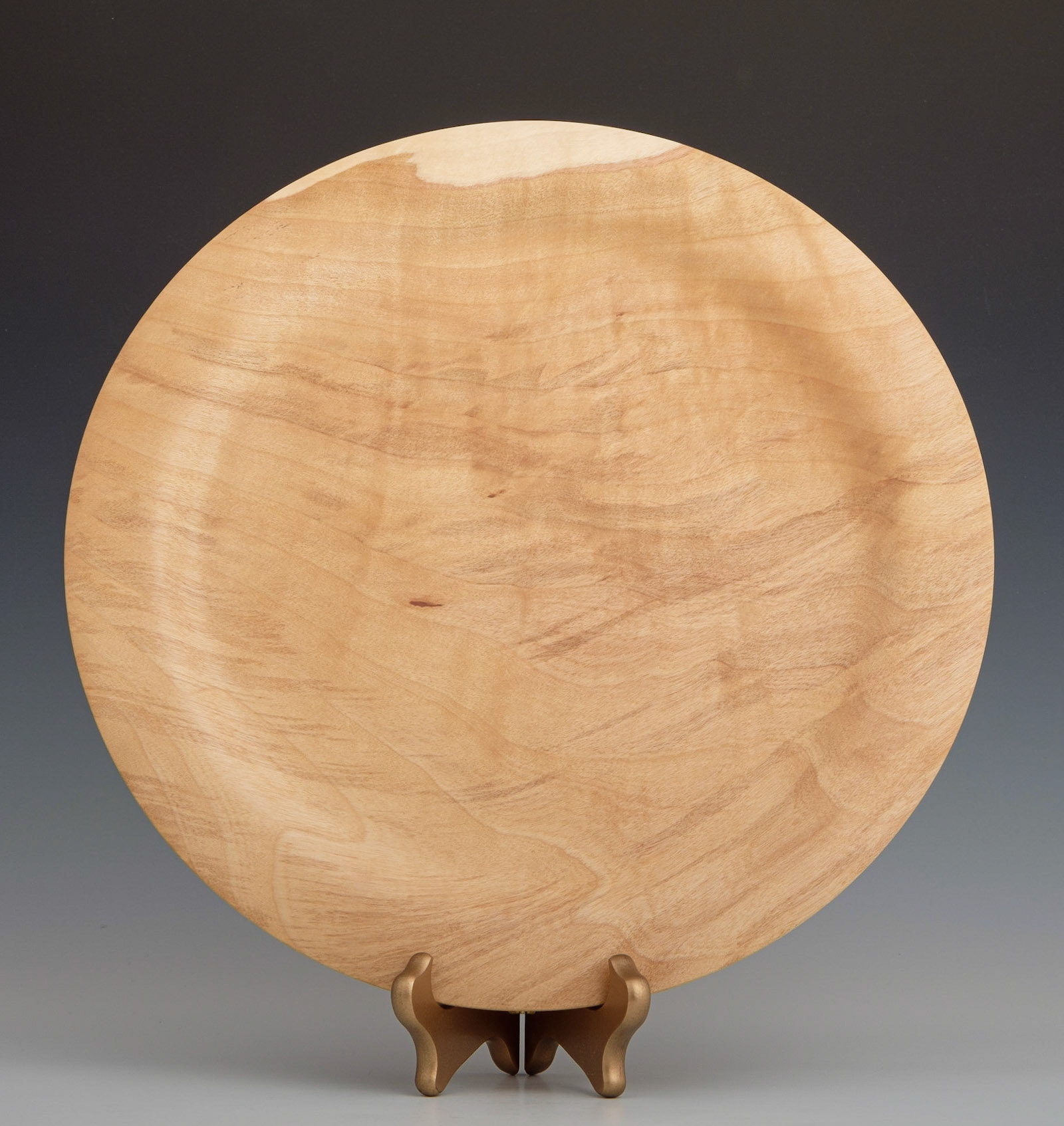 Birch Platter - Diameter: 13 5/8 inches, Height: 1 inch (J56)