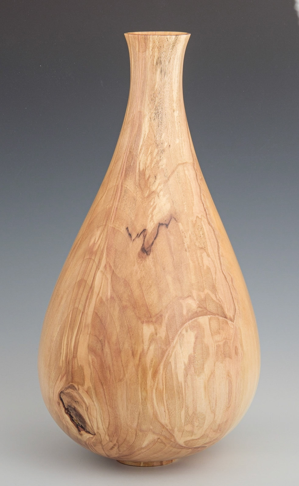 Birch Hollow Form - Diameter: 8 inches, Height: 15 1/8 inches (J32)