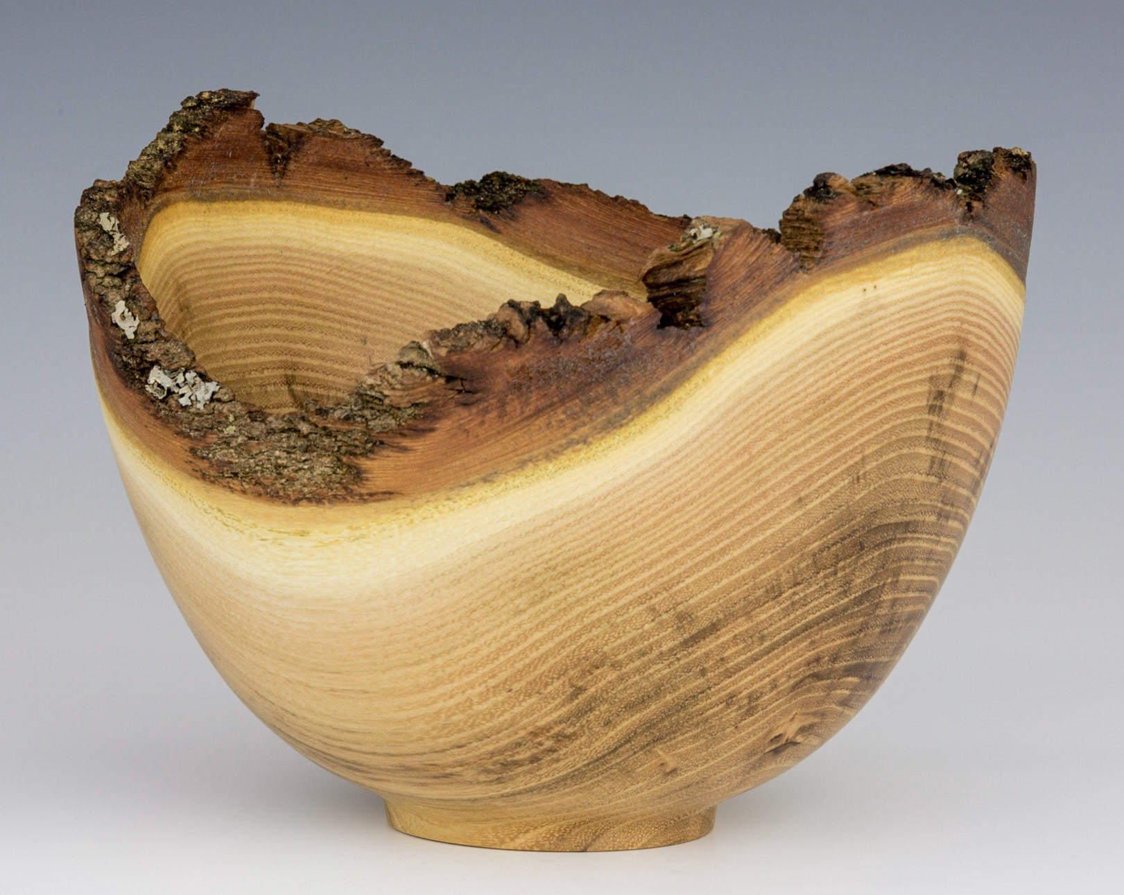 Black Locust Natural Edge Bowl - Diameter: 6 1/2 inches, Height: 4 3/4 inches (A5)