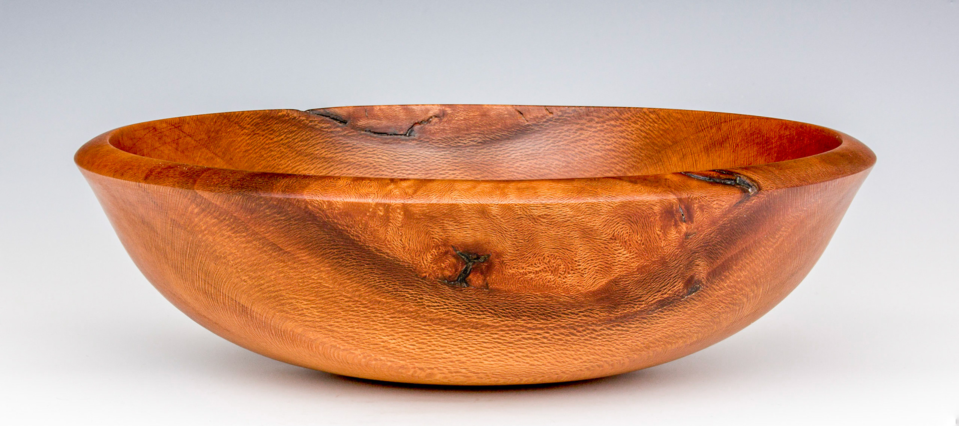 Sycamore Round Bottom Bowl - Diameter: 9 3/4 inches, Height: 2 3/4 inches (F12)