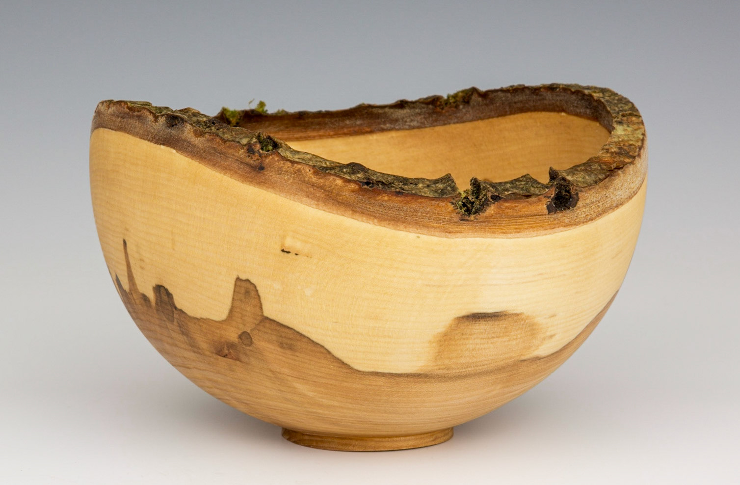 Ash Natural Edge Bowl - Diameter: 6 1/4 inches, Height: 4 inches (A40)