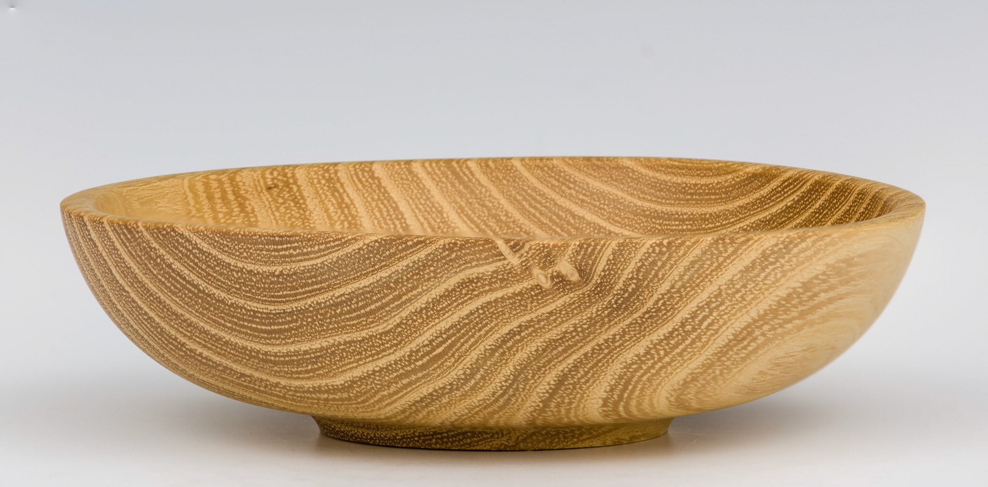 Black Locust Bowl - Diameter: 5 1/16 inches, Height: 1 3/8 inches (K18)