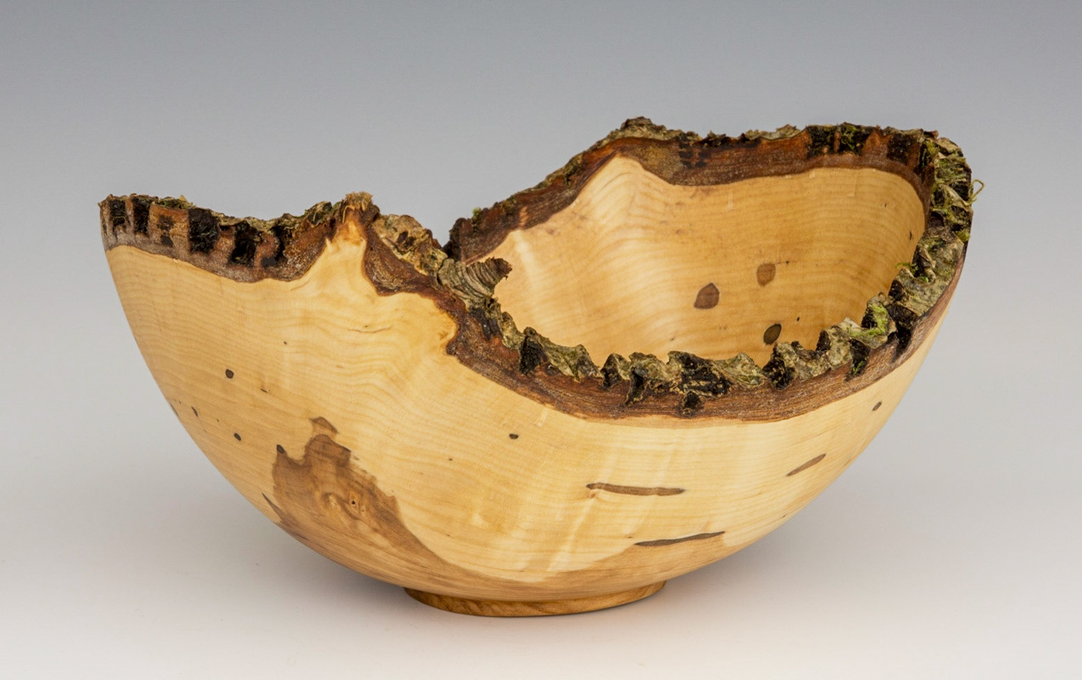 Ash Natural Edge Bowl - Diameter: 7 1/4 inches, Height: 4 inches (A37)