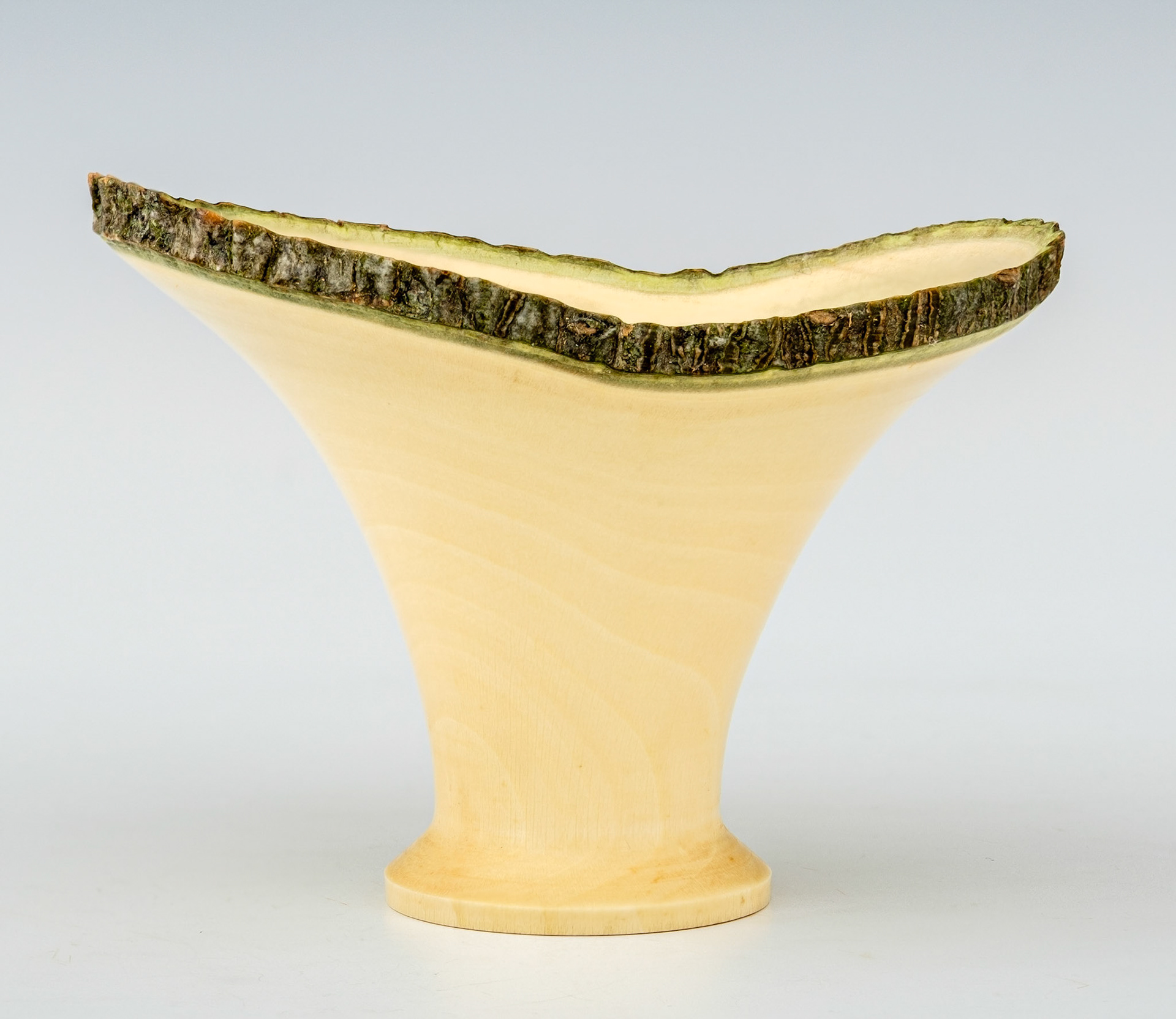 Holly Natural Edge Vessel - Diameter:  3 1/4  inches, Height:  2 9/16 inches (B124)