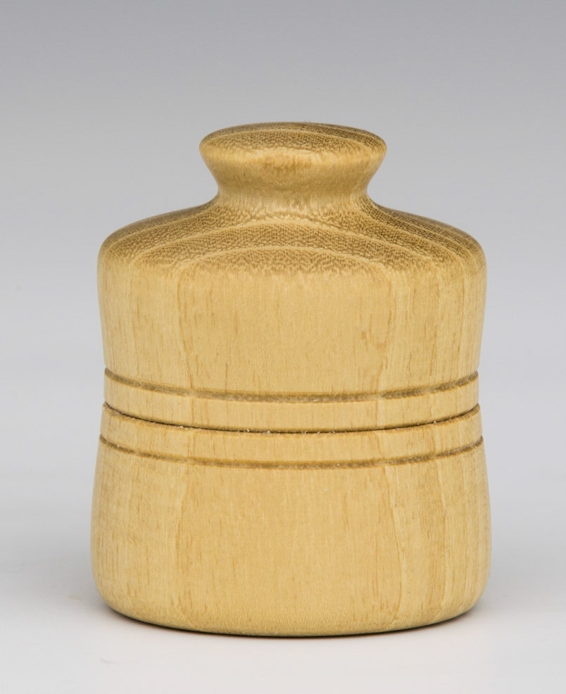 Black Locust Lidded Box - Diameter: 1 1/2 inches, Height: 1 3/4 inches (E12)