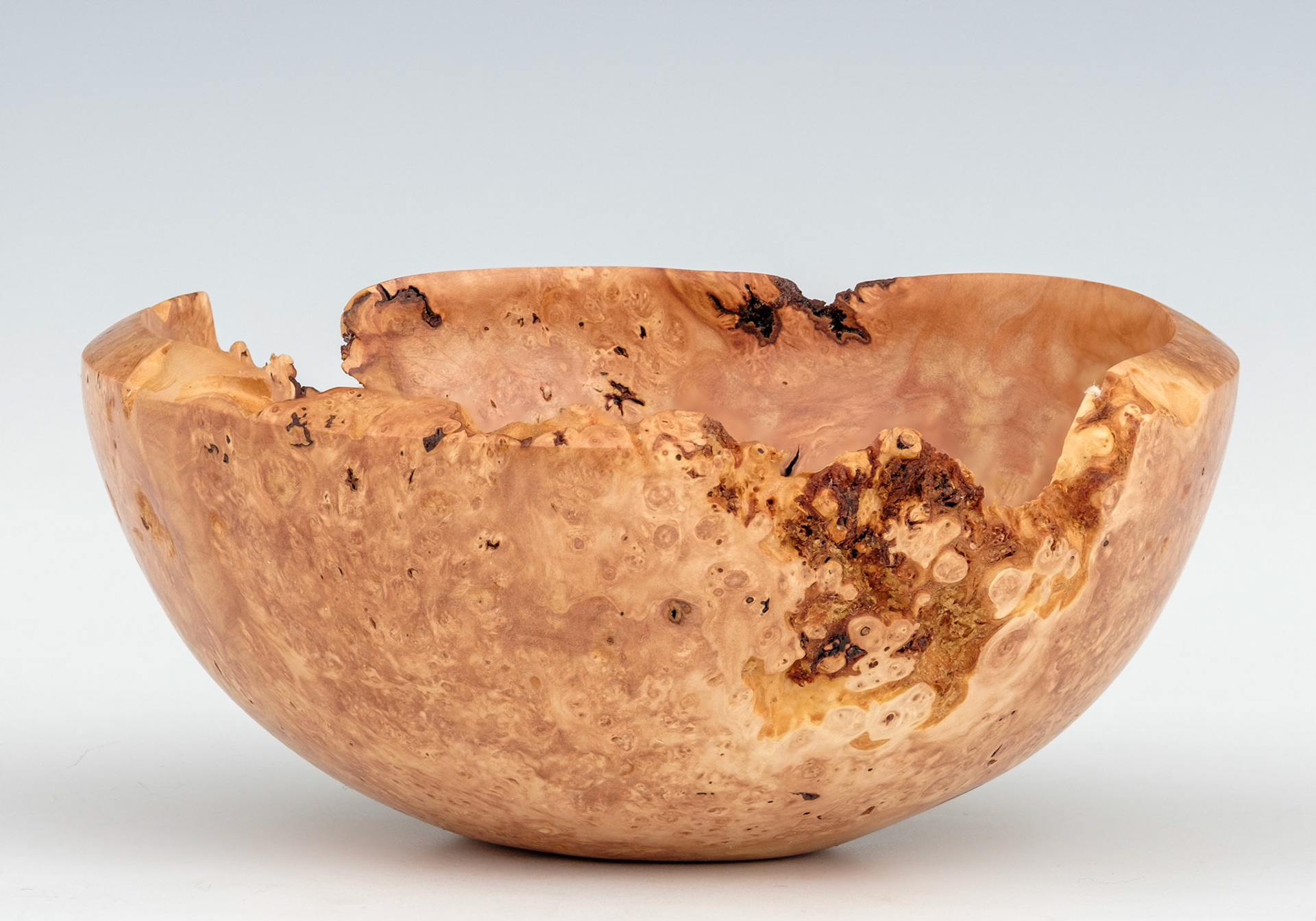 Black Locust Natural Edge Bowl - Diameter: 3 1/4 inches, Height: 3/4 inches (D114)