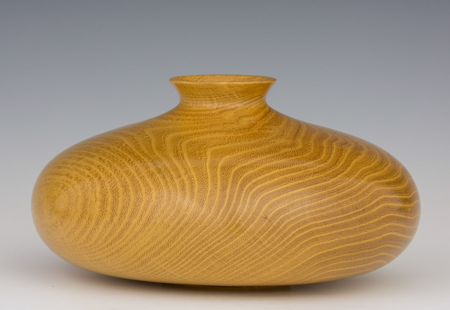Black Locust Hollow Form - Diameter: 8 inches, Height: 4 1/8 inches (B49)