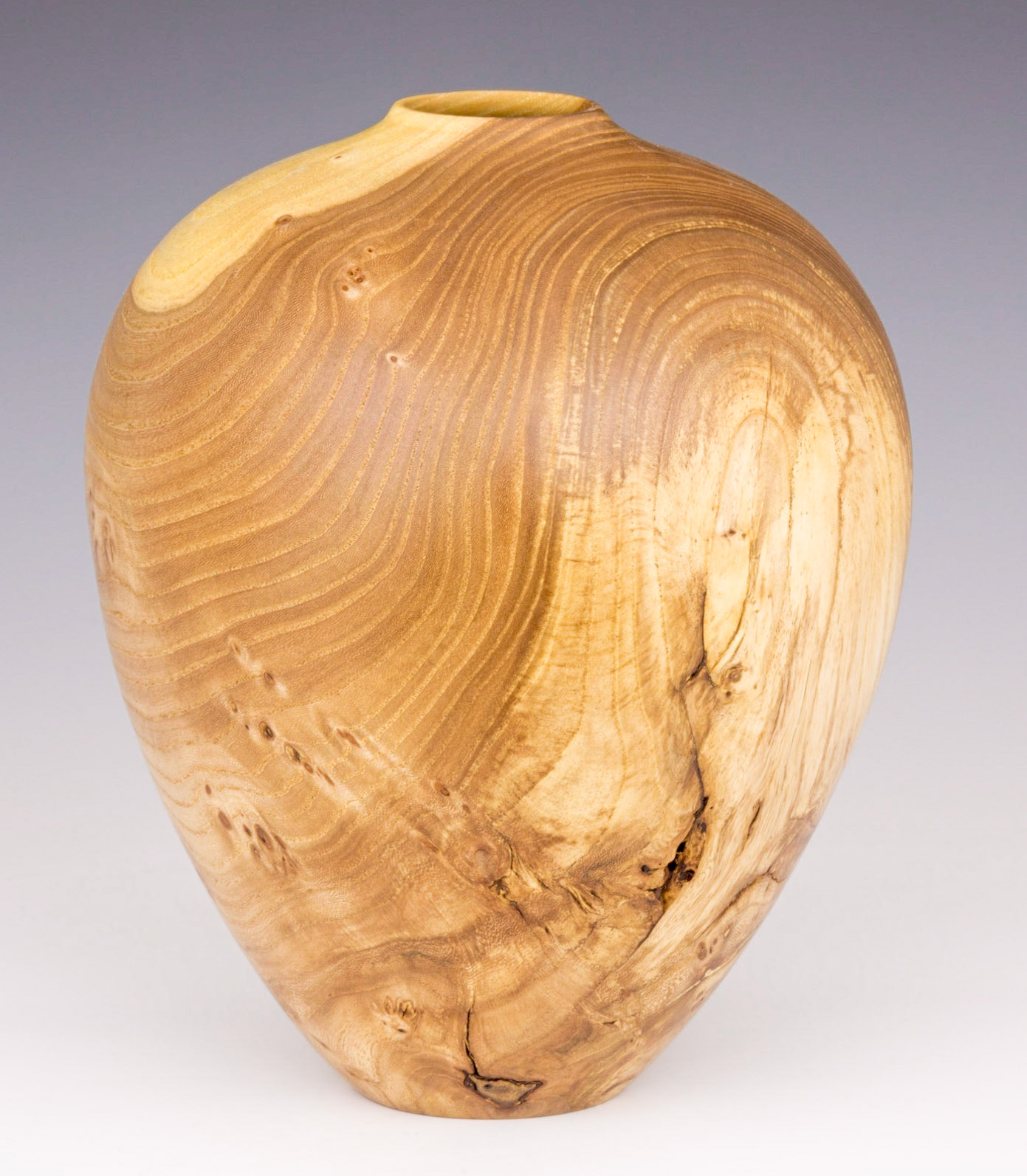 Elm Hollow Form - Diameter: 7 1/8 Height: 8 3/4 (C51)