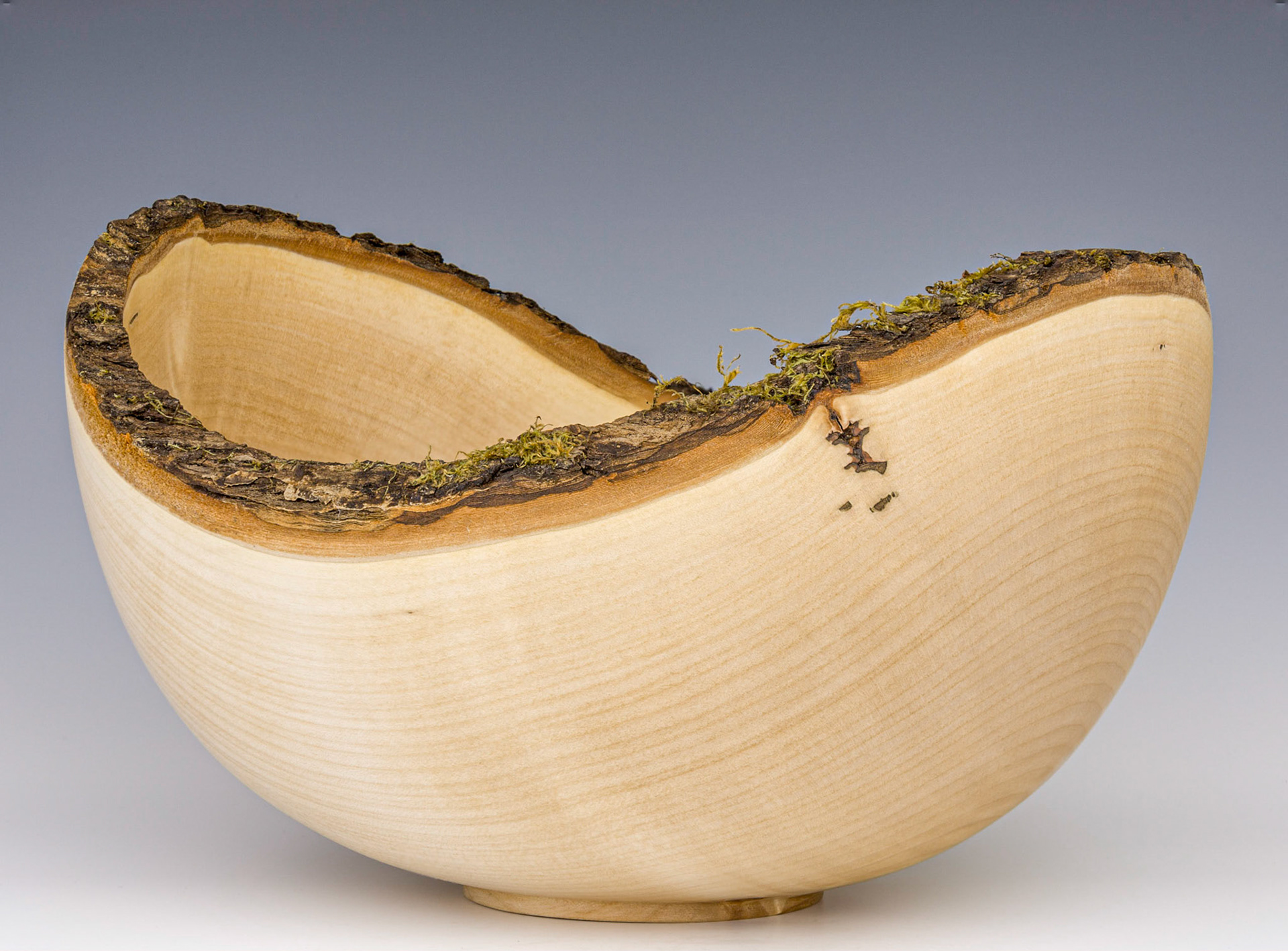 Maple Natural Edge Bowl - Diameter: 10 3/8 inches, Height: 6 1/4 inches (D38)