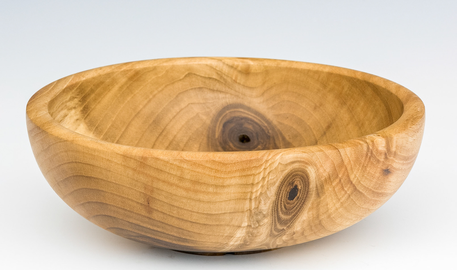 Walnut Bowl - Diameter: 7 1/8 inches, Height: 2 3/8 inches (H11)