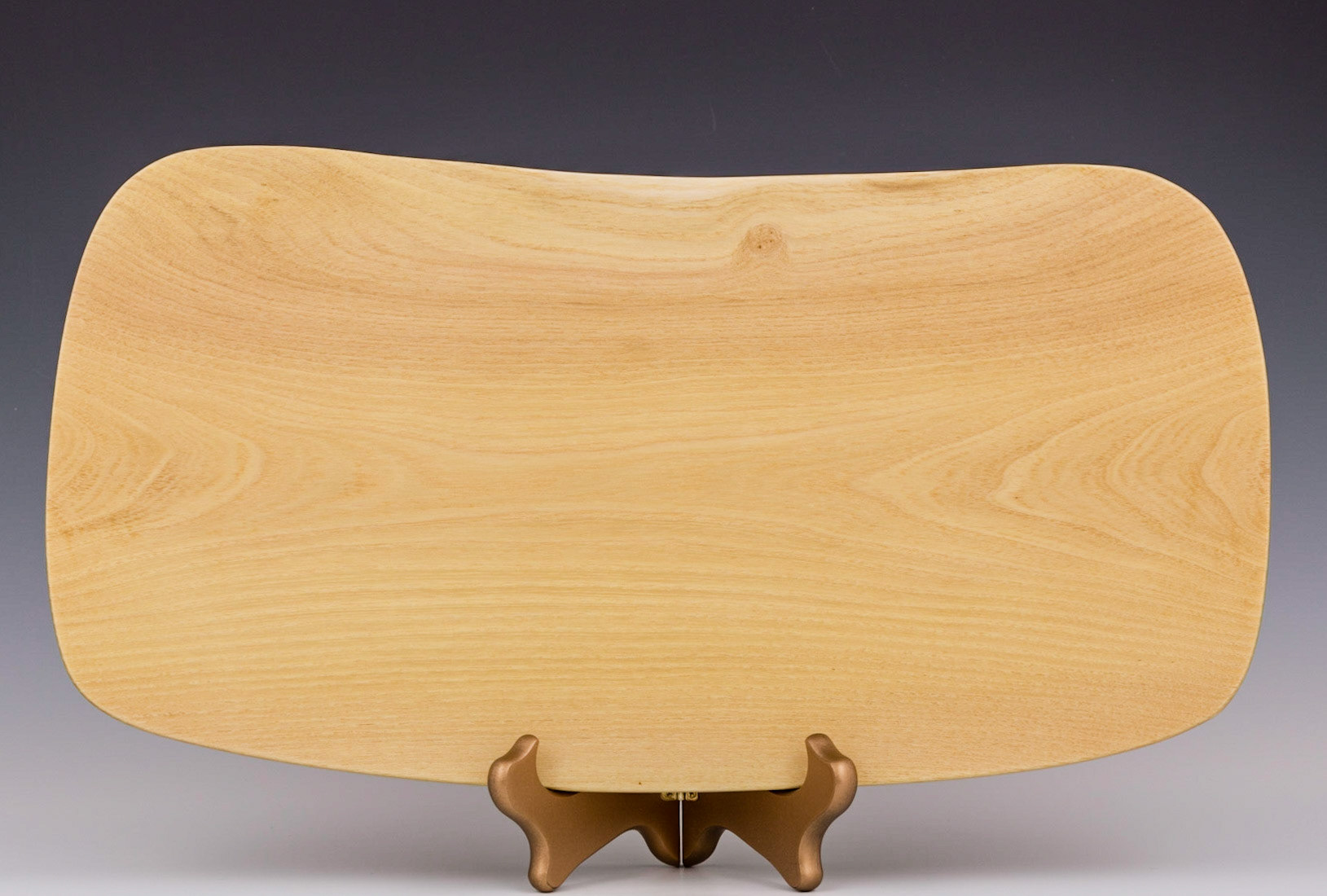 Black Locust Platter - Length: 15 7/8 inches, Width: 8 1/4 inches, Height: 7/8 inches (K57)