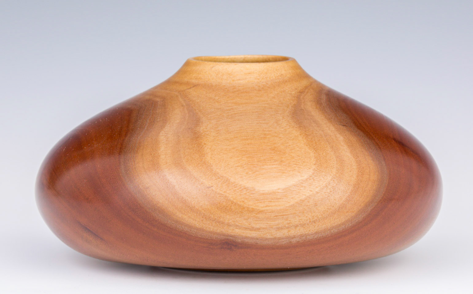 Iron Bark Eucalyptus Natural Edge Hollow Form - Diameter: 6 7/8 inches, Height: 3 1/2 inches (A101)